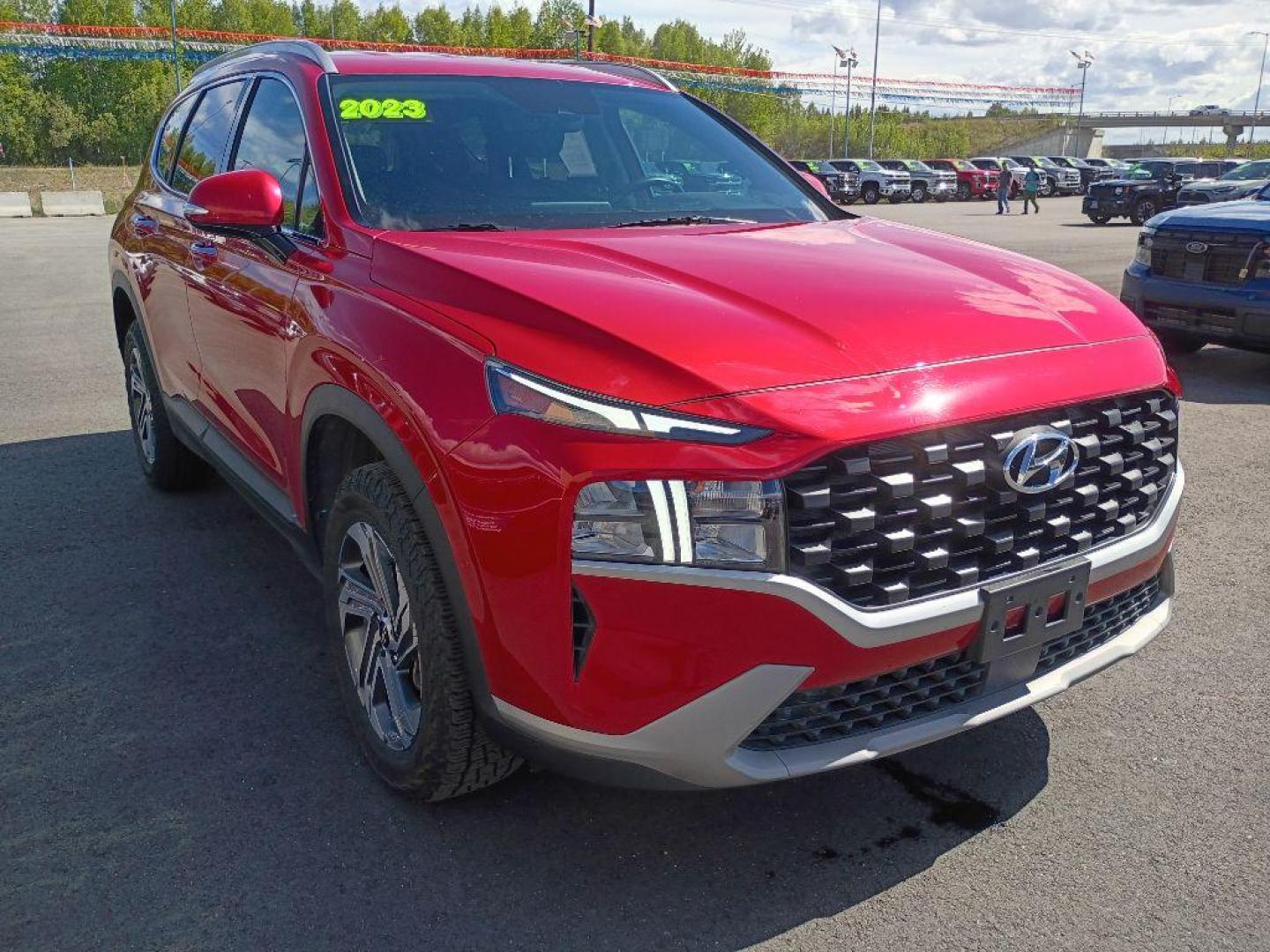 2023 RED HYUNDAI SANTA FE SEL (5NMS2DAJXPH) with an 2.5L engine, Automatic transmission, located at 2525 S. Cushman, Fairbanks, AK, 99701, (907) 452-5707, 64.824036, -147.712311 - Photo#0