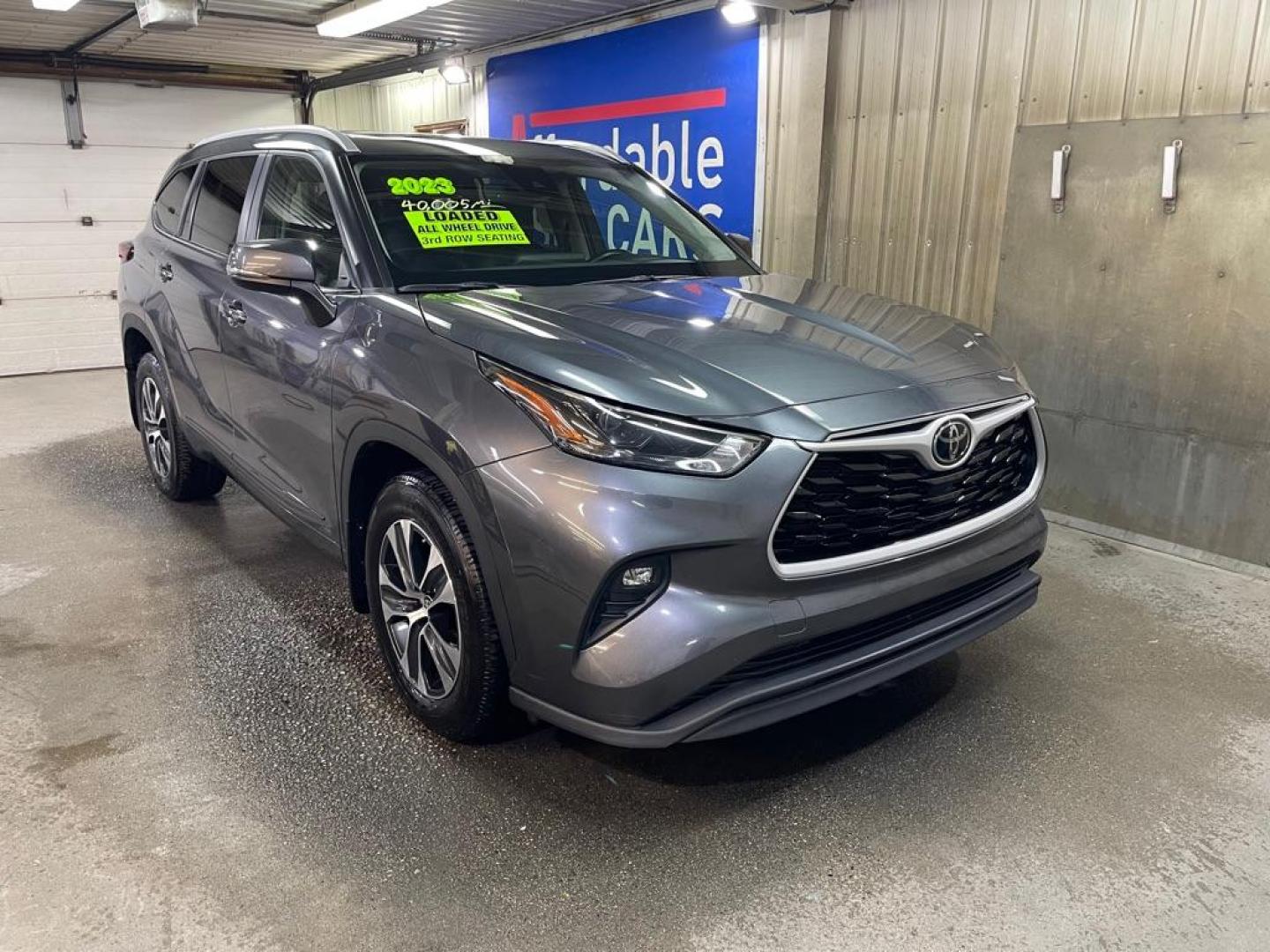2023 GREY TOYOTA HIGHLANDER L (5TDKDRBH3PS) with an 2.4L engine, Automatic transmission, located at 2525 S. Cushman, Fairbanks, AK, 99701, (907) 452-5707, 64.824036, -147.712311 - Photo#0
