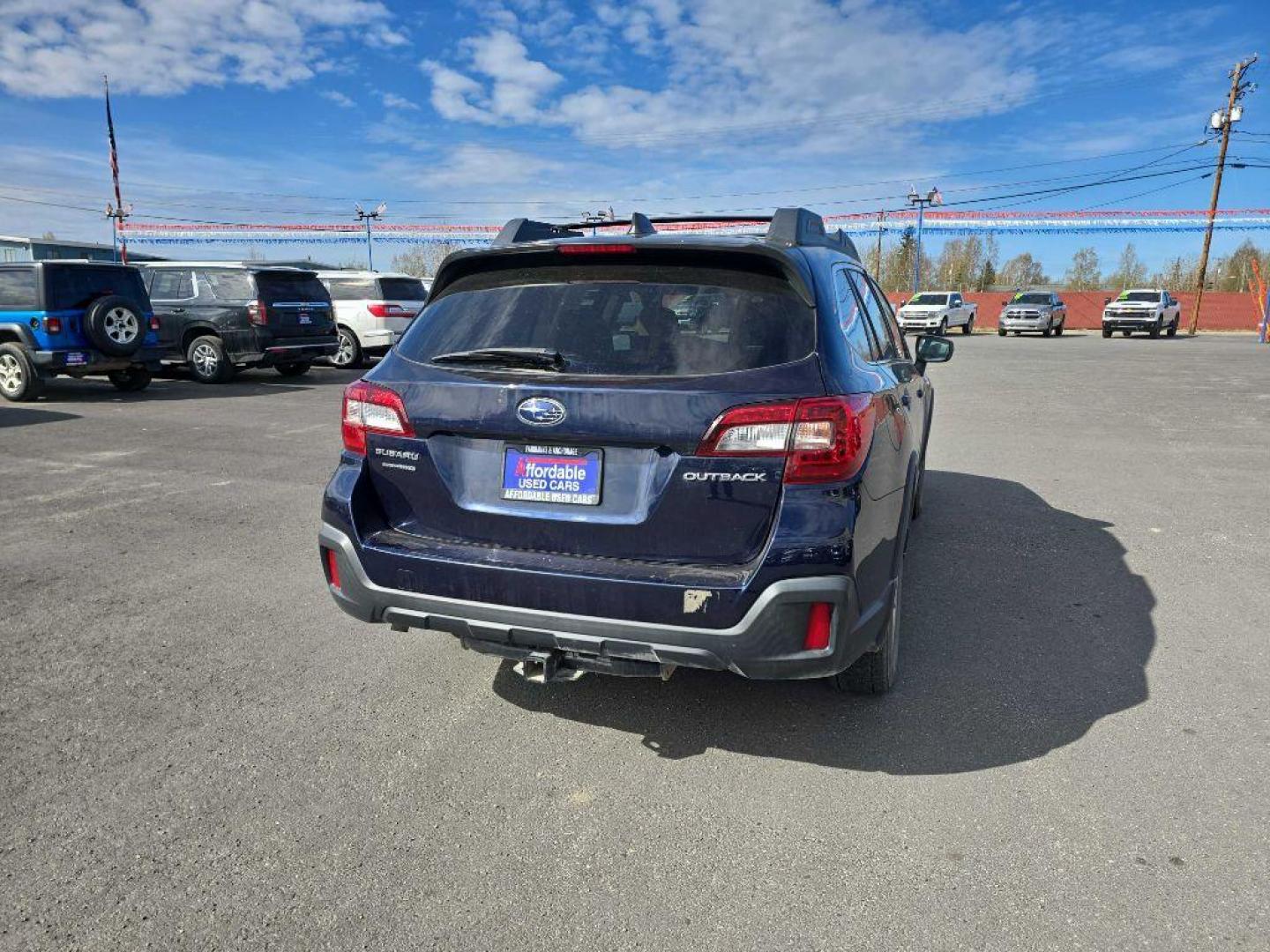 2018 BLUE SUBARU OUTBACK 2.5I PREMIUM (4S4BSAHC2J3) with an 2.5L engine, Continuously Variable transmission, located at 2525 S. Cushman, Fairbanks, AK, 99701, (907) 452-5707, 64.824036, -147.712311 - Photo#2
