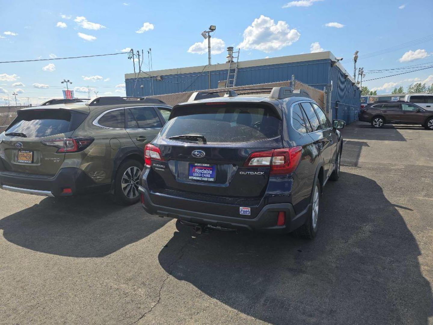 2018 BLUE SUBARU OUTBACK 2.5I PREMIUM (4S4BSAHC2J3) with an 2.5L engine, Continuously Variable transmission, located at 2525 S. Cushman, Fairbanks, AK, 99701, (907) 452-5707, 64.824036, -147.712311 - Photo#2