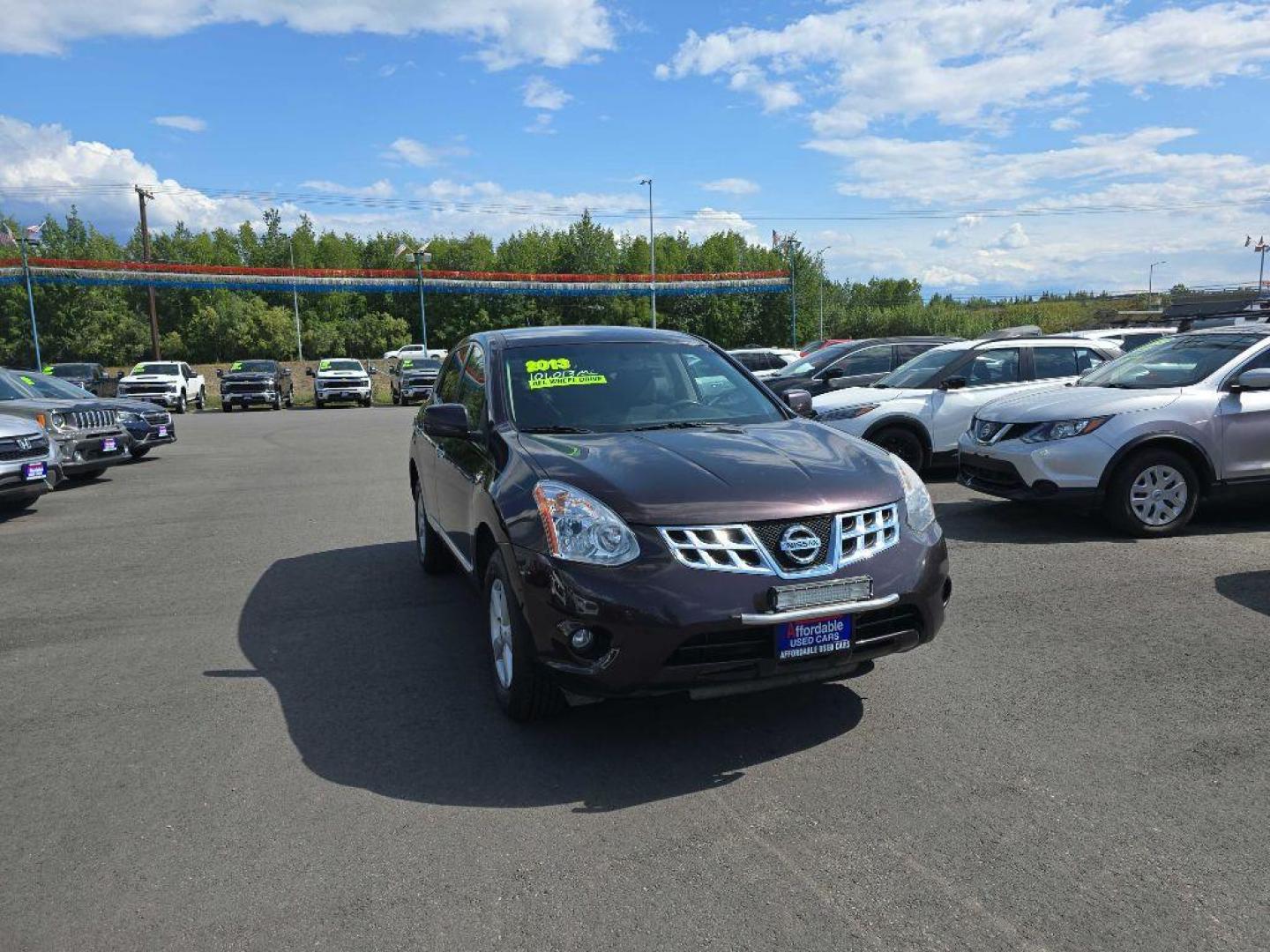 2013 BLACK NISSAN ROGUE S (JN8AS5MV9DW) with an 2.5L engine, Continuously Variable transmission, located at 2525 S. Cushman, Fairbanks, AK, 99701, (907) 452-5707, 64.824036, -147.712311 - Photo#0