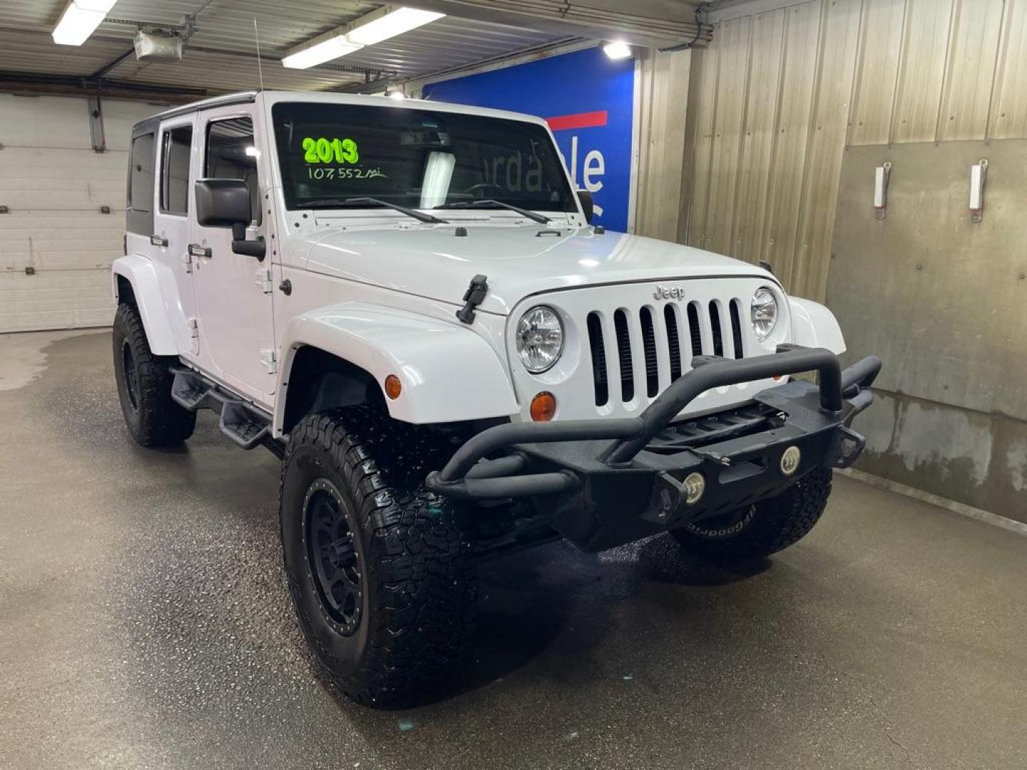 2013 WHITE JEEP WRANGLER UNLIMI SPORT (1C4BJWDGXDL) with an 3.6L engine, Automatic transmission, located at 2525 S. Cushman, Fairbanks, AK, 99701, (907) 452-5707, 64.824036, -147.712311 - Photo#0