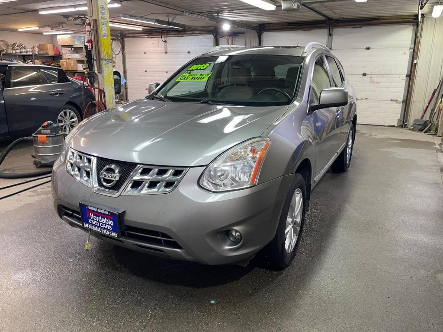 2013 GRAY NISSAN ROGUE S (JN8AS5MV3DW) with an 2.5L engine, Continuously Variable transmission, located at 2525 S. Cushman, Fairbanks, AK, 99701, (907) 452-5707, 64.824036, -147.712311 - Photo#1