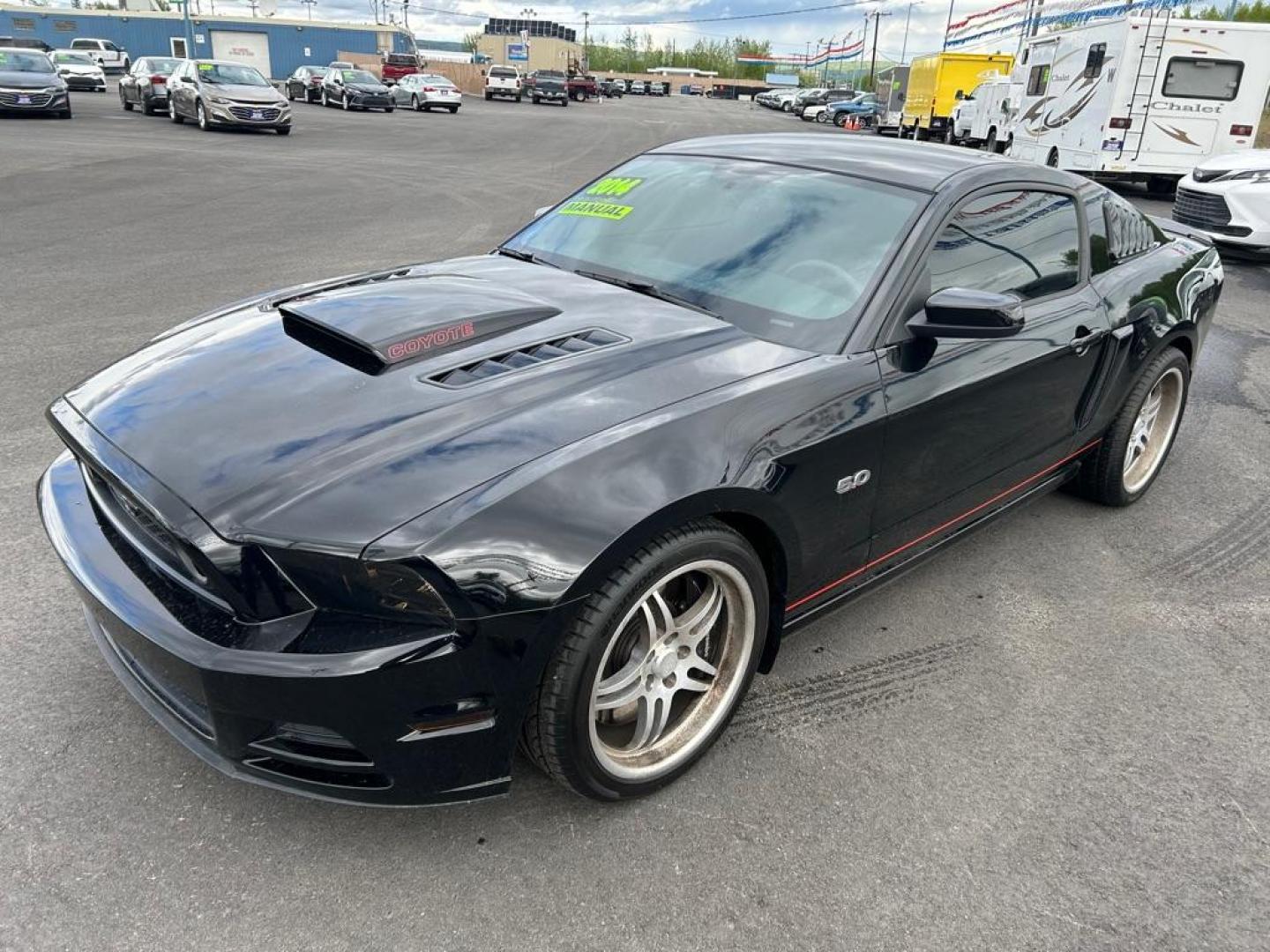2014 BLACK FORD MUSTANG GT (1ZVBP8CF7E5) with an 5.0L engine, 6-Speed Manual transmission, located at 2525 S. Cushman, Fairbanks, AK, 99701, (907) 452-5707, 64.824036, -147.712311 - Photo#0