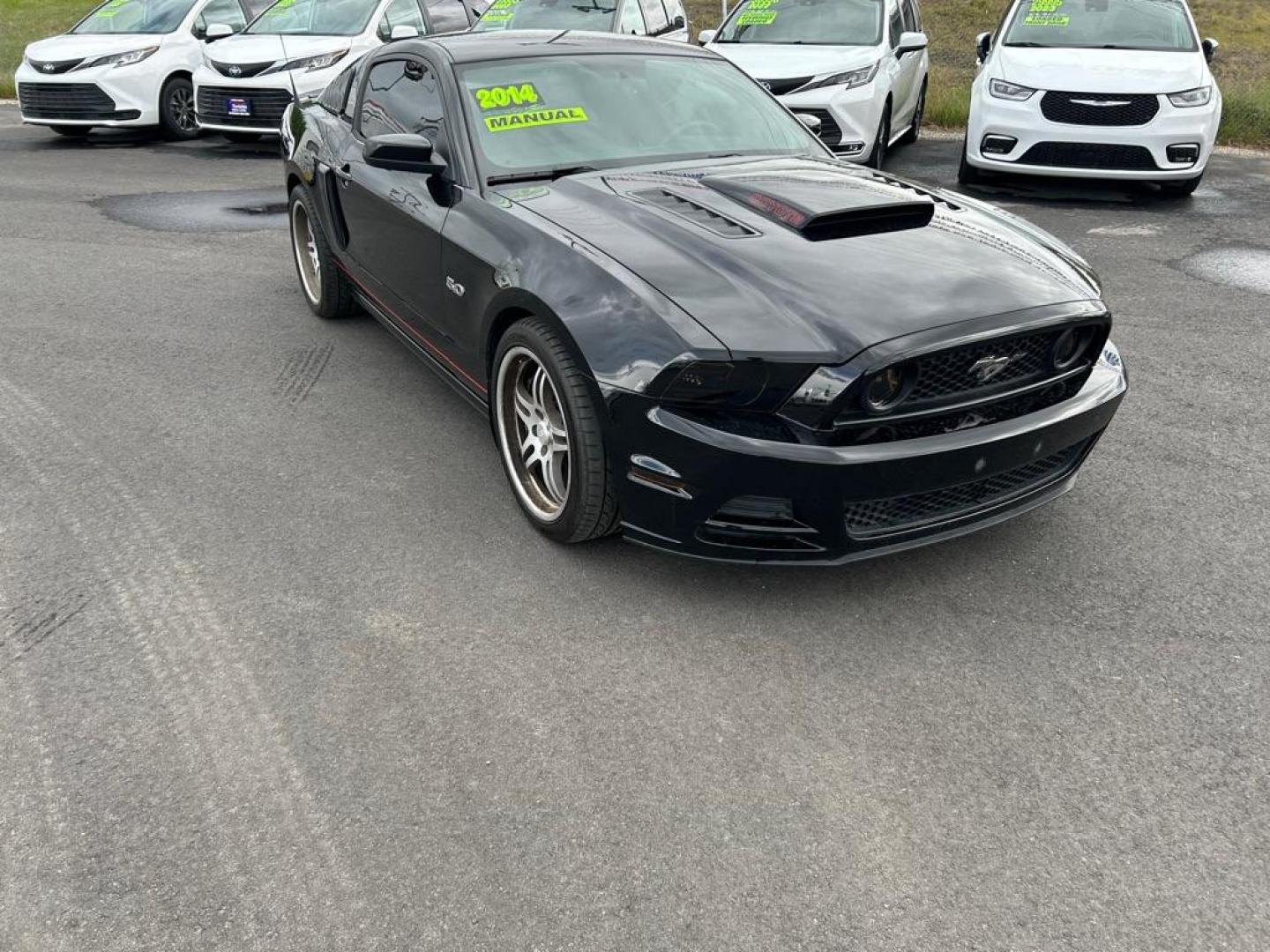 2014 BLACK FORD MUSTANG GT (1ZVBP8CF7E5) with an 5.0L engine, 6-Speed Manual transmission, located at 2525 S. Cushman, Fairbanks, AK, 99701, (907) 452-5707, 64.824036, -147.712311 - Photo#1