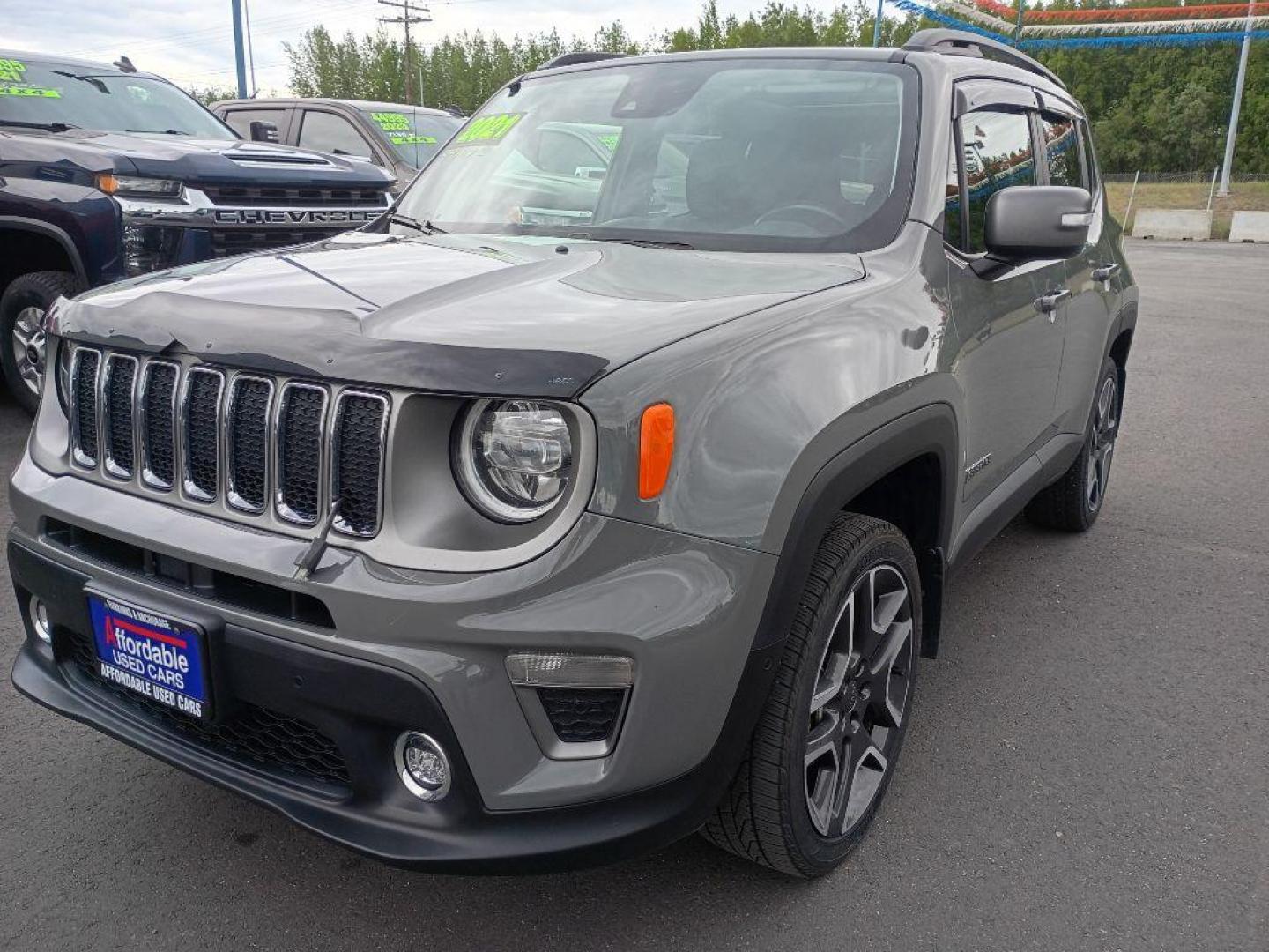 2021 GRAY JEEP RENEGADE LIMITED (ZACNJDD1XMP) with an 1.3L engine, Automatic transmission, located at 2525 S. Cushman, Fairbanks, AK, 99701, (907) 452-5707, 64.824036, -147.712311 - Photo#1