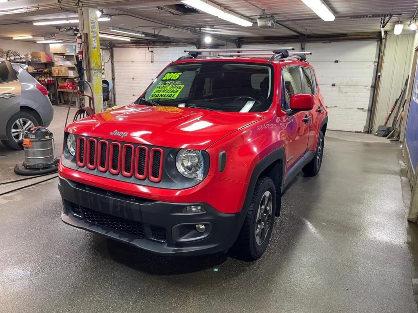 2015 RED JEEP RENEGADE LATITUDE (ZACCJABH9FP) with an 1.4L engine, 6-Speed Manual transmission, located at 2525 S. Cushman, Fairbanks, AK, 99701, (907) 452-5707, 64.824036, -147.712311 - Photo#1