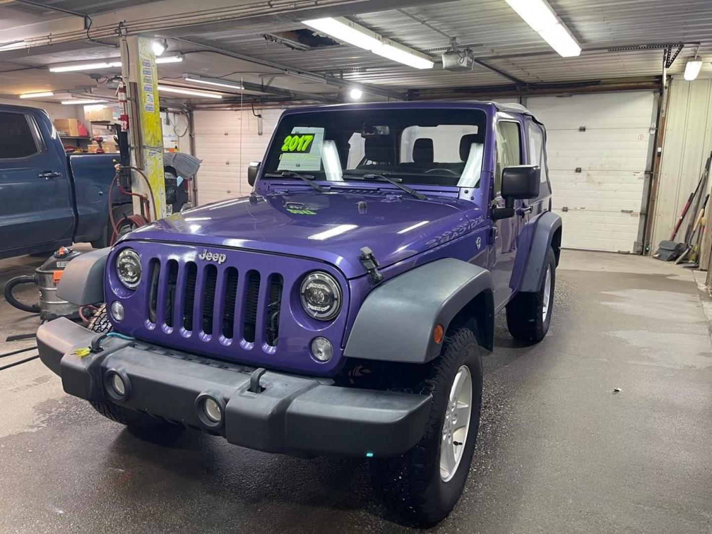 2017 PURPLE JEEP WRANGLER SPORT (1C4AJWAGXHL) with an 3.6L engine, Automatic transmission, located at 2525 S. Cushman, Fairbanks, AK, 99701, (907) 452-5707, 64.824036, -147.712311 - Photo#1