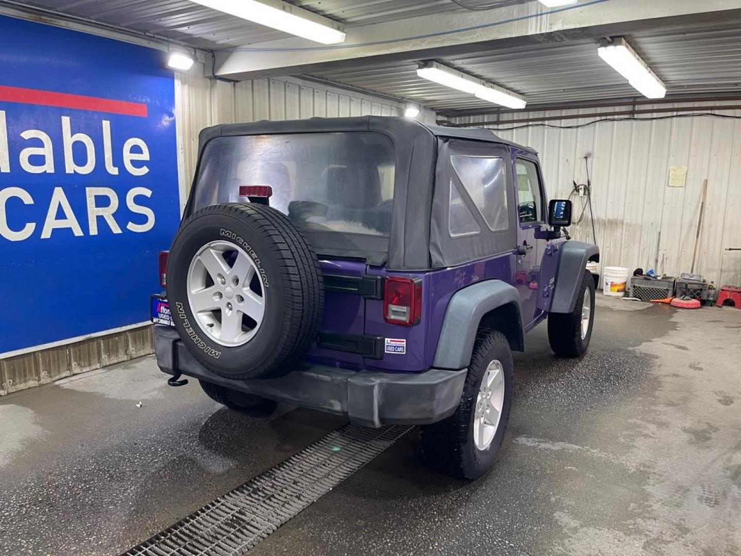 2017 PURPLE JEEP WRANGLER SPORT (1C4AJWAGXHL) with an 3.6L engine, Automatic transmission, located at 2525 S. Cushman, Fairbanks, AK, 99701, (907) 452-5707, 64.824036, -147.712311 - Photo#2