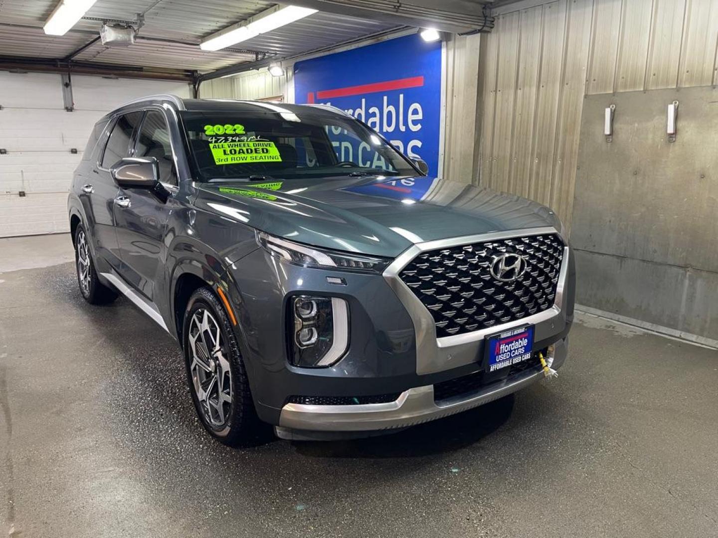 2022 GRAY HYUNDAI PALISADE CALLIGRAPHY (KM8R7DHEXNU) with an 3.8L engine, Automatic transmission, located at 2525 S. Cushman, Fairbanks, AK, 99701, (907) 452-5707, 64.824036, -147.712311 - Photo#0