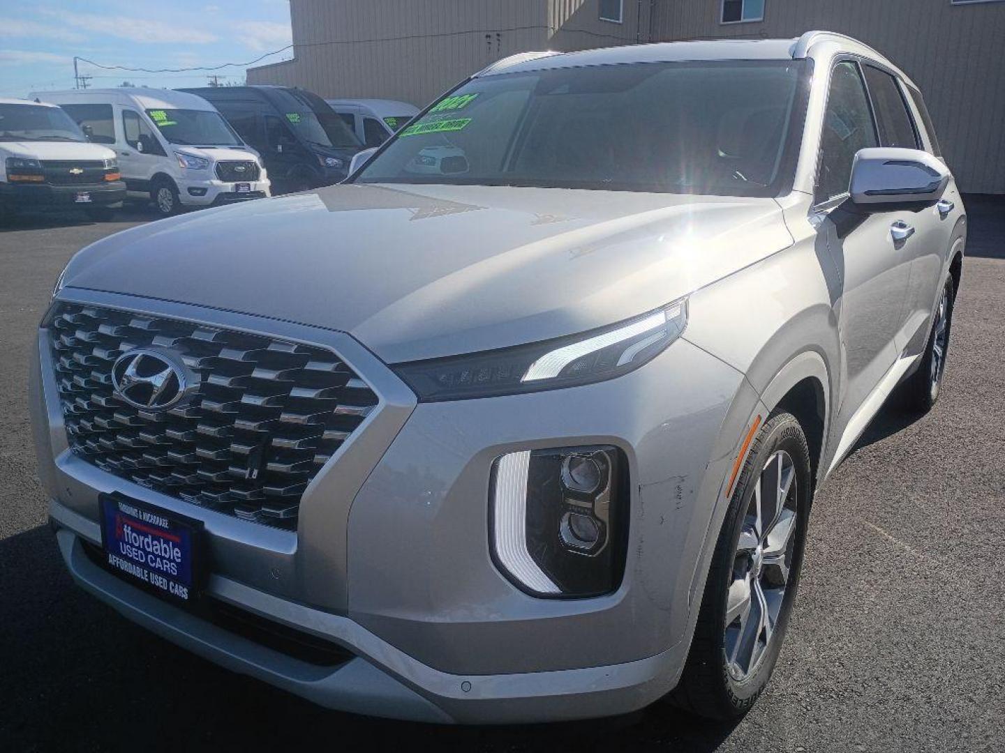 2021 SILVER HYUNDAI PALISADE LIMITED (KM8R5DHE1MU) with an 3.8L engine, Automatic transmission, located at 2525 S. Cushman, Fairbanks, AK, 99701, (907) 452-5707, 64.824036, -147.712311 - Photo#1