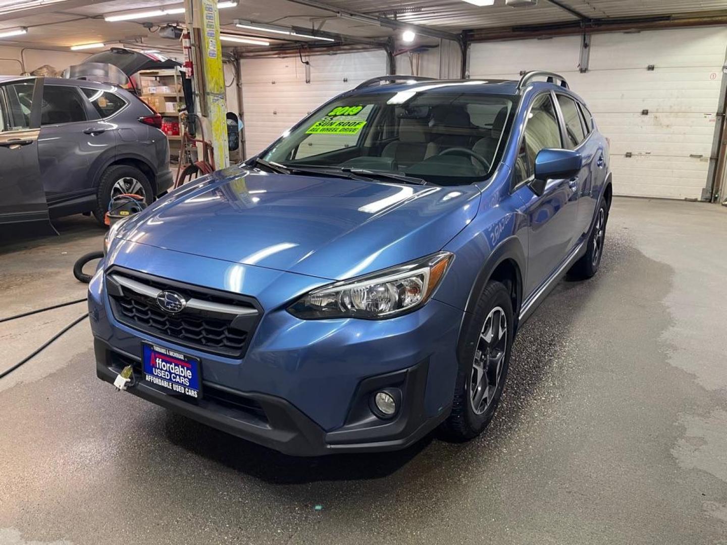 2019 BLUE SUBARU CROSSTREK PREMIUM (JF2GTADC0K8) with an 2.0L engine, Automatic transmission, located at 2525 S. Cushman, Fairbanks, AK, 99701, (907) 452-5707, 64.824036, -147.712311 - Photo#1