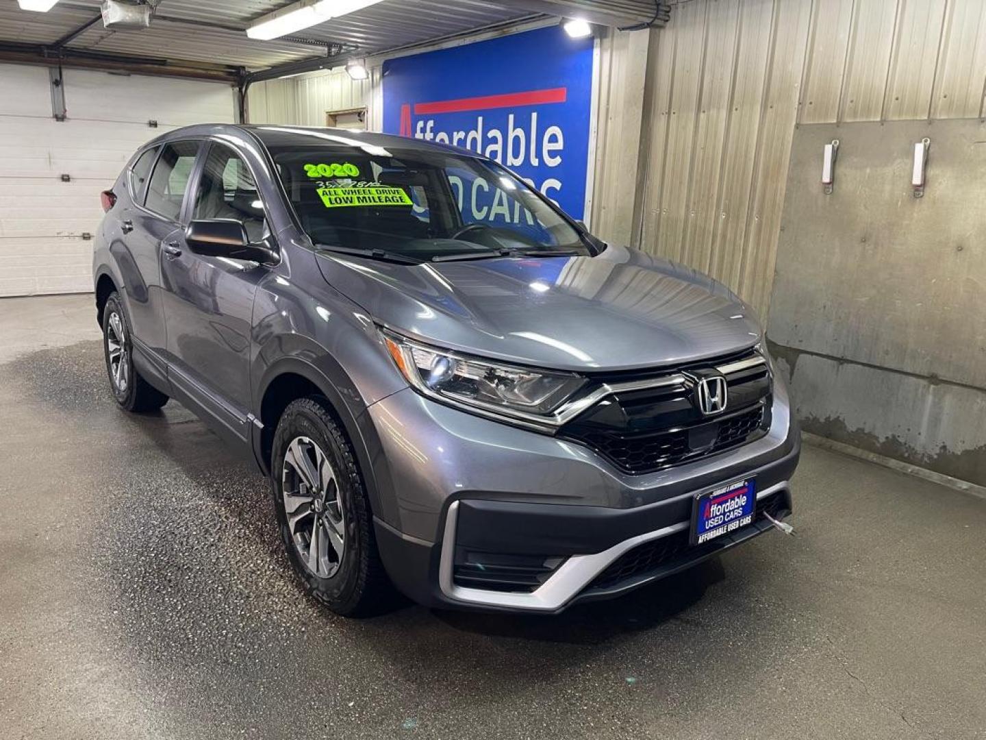 2020 GREY HONDA CR-V LX (5J6RW2H26LA) with an 1.5L engine, Continuously Variable transmission, located at 2525 S. Cushman, Fairbanks, AK, 99701, (907) 452-5707, 64.824036, -147.712311 - Photo#0