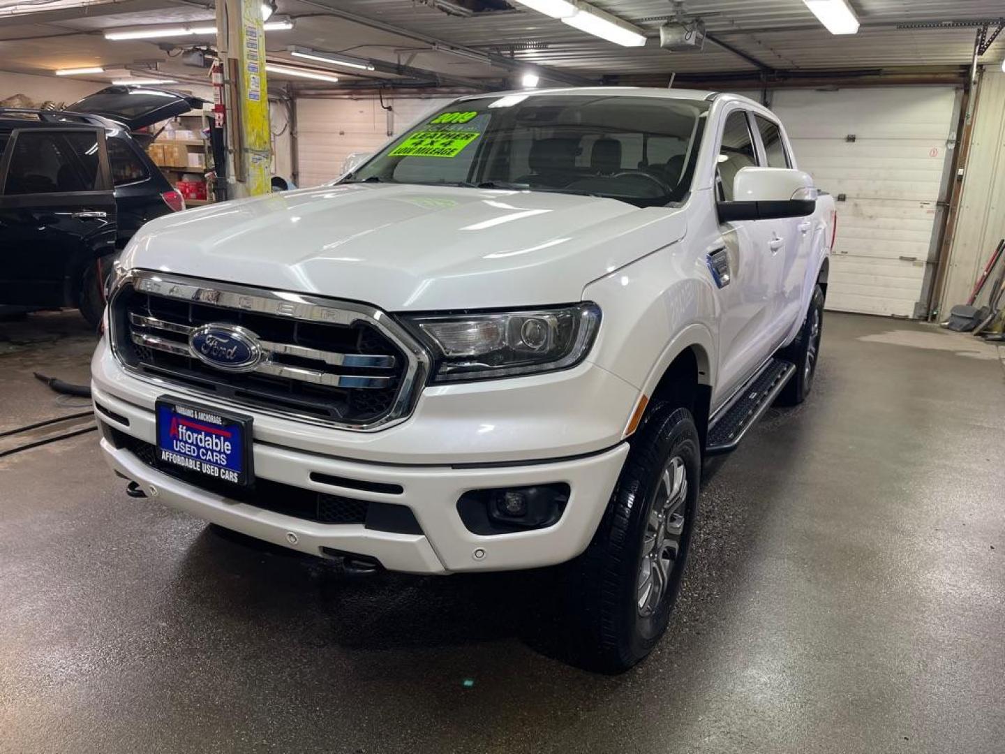 2019 WHITE FORD RANGER LARIAT (1FTER4FH9KL) with an 2.3L engine, Automatic transmission, located at 2525 S. Cushman, Fairbanks, AK, 99701, (907) 452-5707, 64.824036, -147.712311 - Photo#1