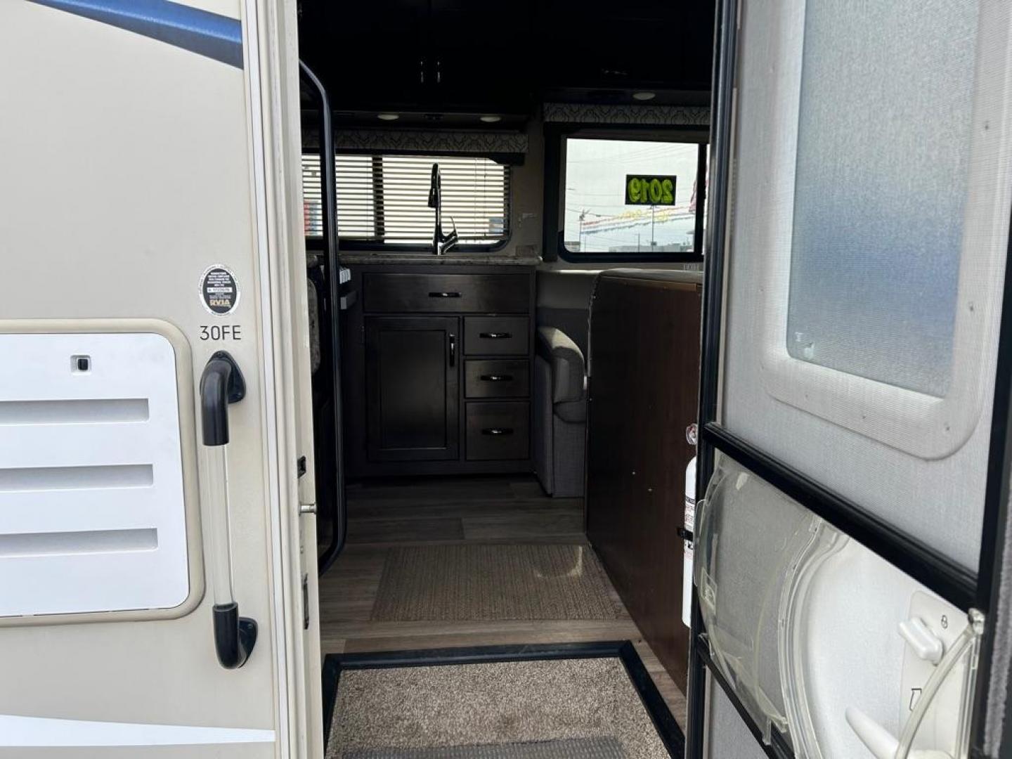 2019 BEIGE FORD ECONOLINE E450 SUPER DUTY CUTAWAY VAN (1FDXE4FS8KD) with an 6.8L engine, Automatic transmission, located at 2525 S. Cushman, Fairbanks, AK, 99701, (907) 452-5707, 64.824036, -147.712311 - Photo#5