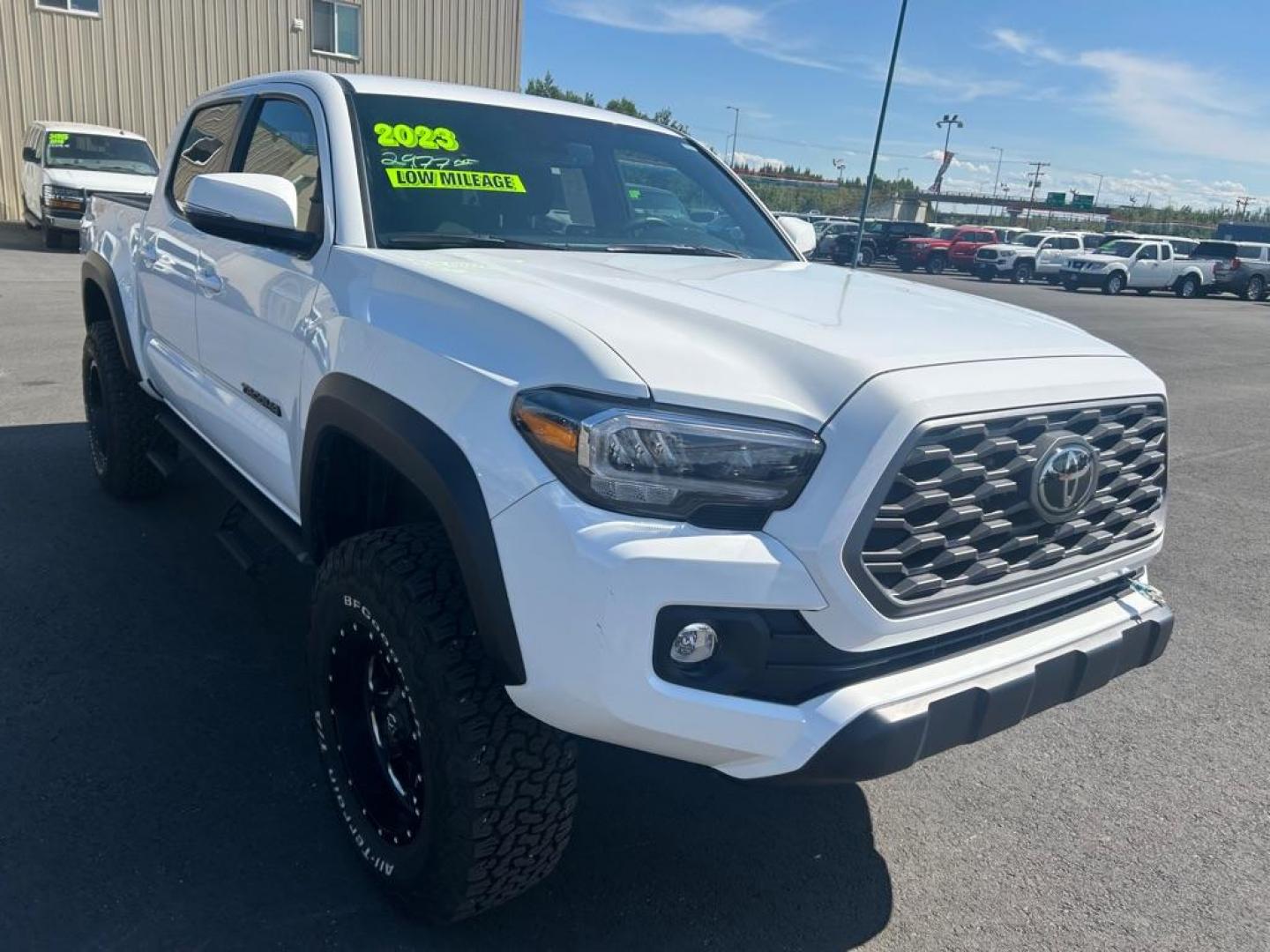2023 WHITE TOYOTA TACOMA DOUBLE CAB (3TMCZ5AN2PM) with an 3.5L engine, Automatic transmission, located at 2525 S. Cushman, Fairbanks, AK, 99701, (907) 452-5707, 64.824036, -147.712311 - Photo#1