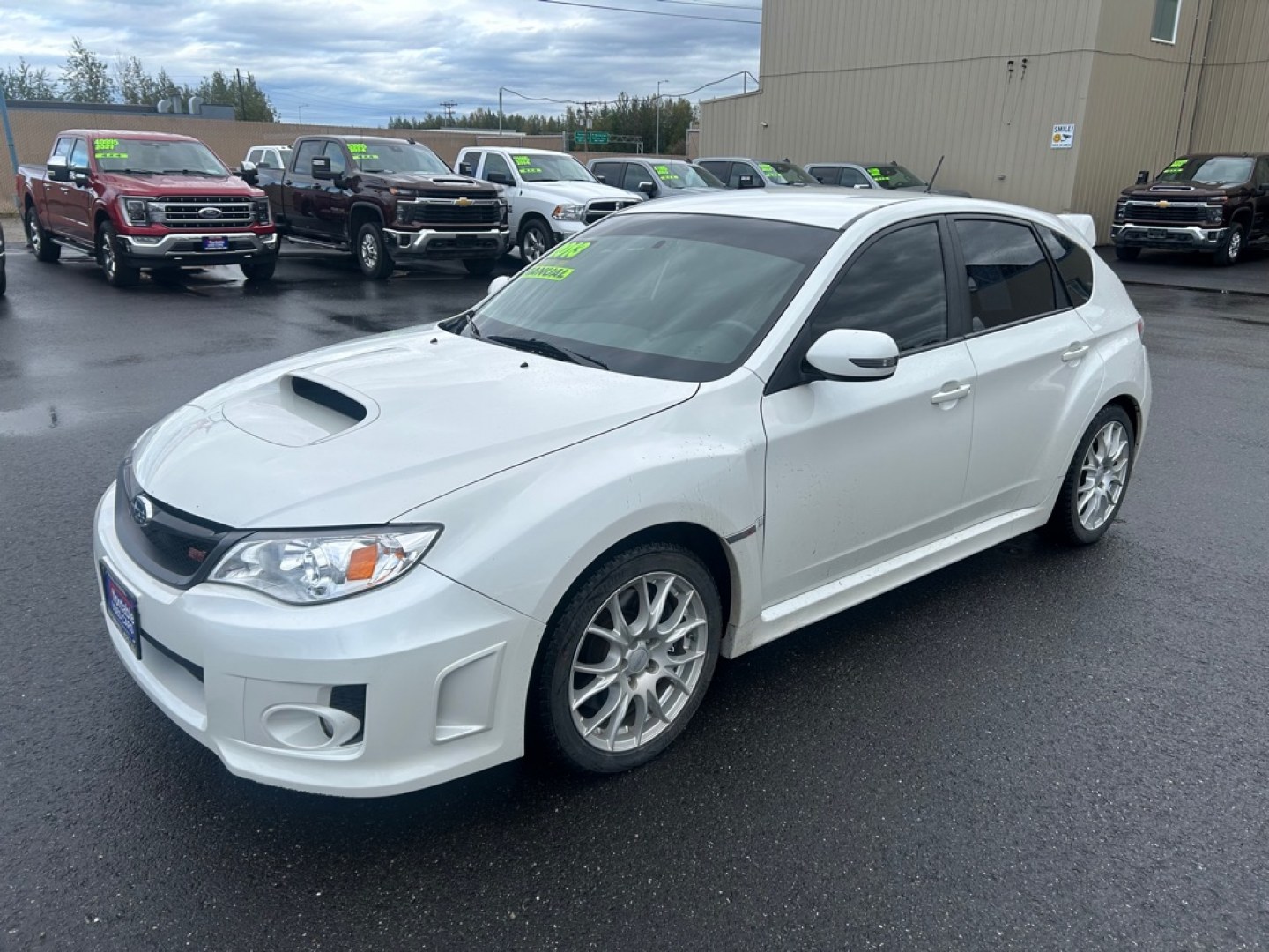 2013 WHITE SUBARU IMPREZA STI WRX STI (JF1GR8H63DL) with an 2.5L engine, 6-Speed Manual transmission, located at 2525 S. Cushman, Fairbanks, AK, 99701, (907) 452-5707, 64.824036, -147.712311- Photo#1