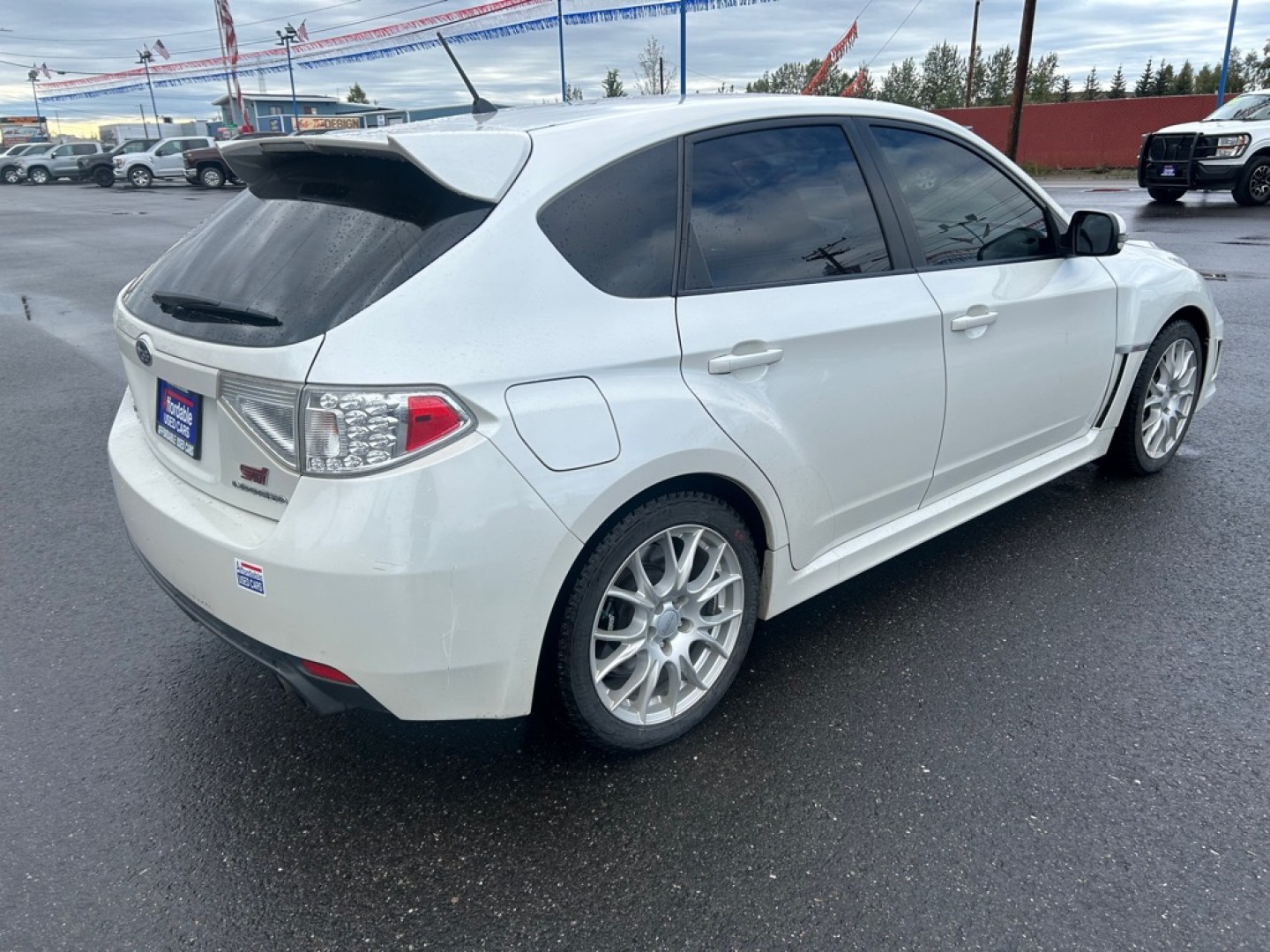 2013 WHITE SUBARU IMPREZA STI WRX STI (JF1GR8H63DL) with an 2.5L engine, 6-Speed Manual transmission, located at 2525 S. Cushman, Fairbanks, AK, 99701, (907) 452-5707, 64.824036, -147.712311- Photo#2