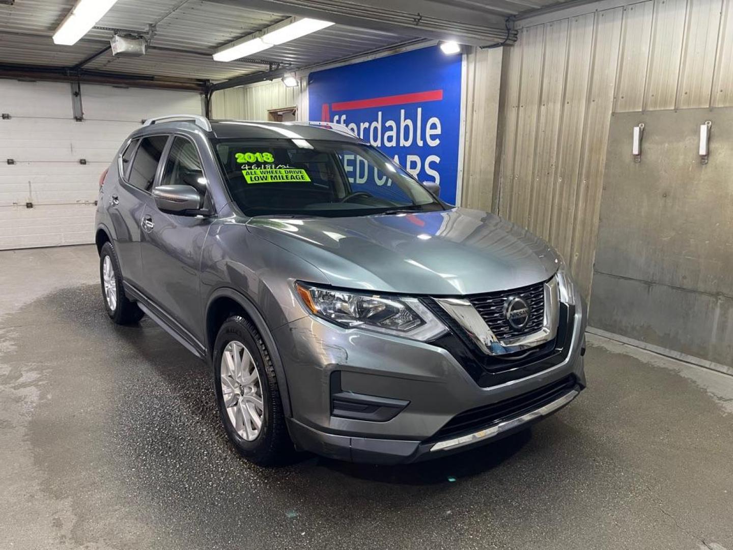 2018 SILVER NISSAN ROGUE S (KNMAT2MV5JP) with an 2.5L engine, Continuously Variable transmission, located at 2525 S. Cushman, Fairbanks, AK, 99701, (907) 452-5707, 64.824036, -147.712311 - Photo#0