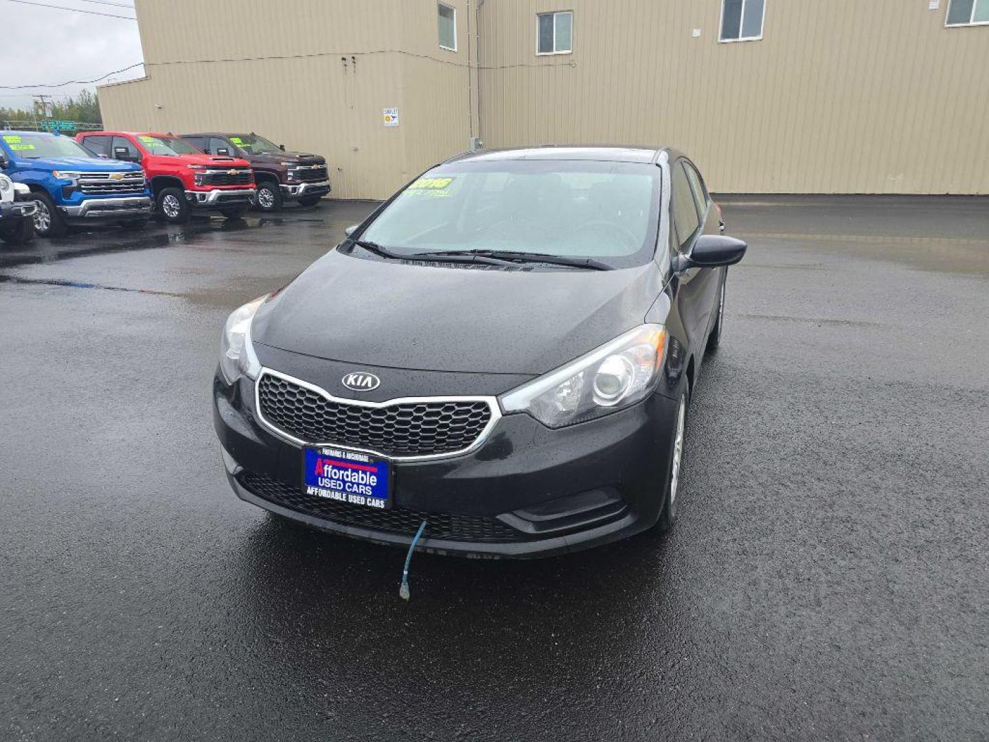 2016 BLACK KIA FORTE LX (KNAFK4A69G5) with an 1.8L engine, Automatic transmission, located at 2525 S. Cushman, Fairbanks, AK, 99701, (907) 452-5707, 64.824036, -147.712311 - Photo#3