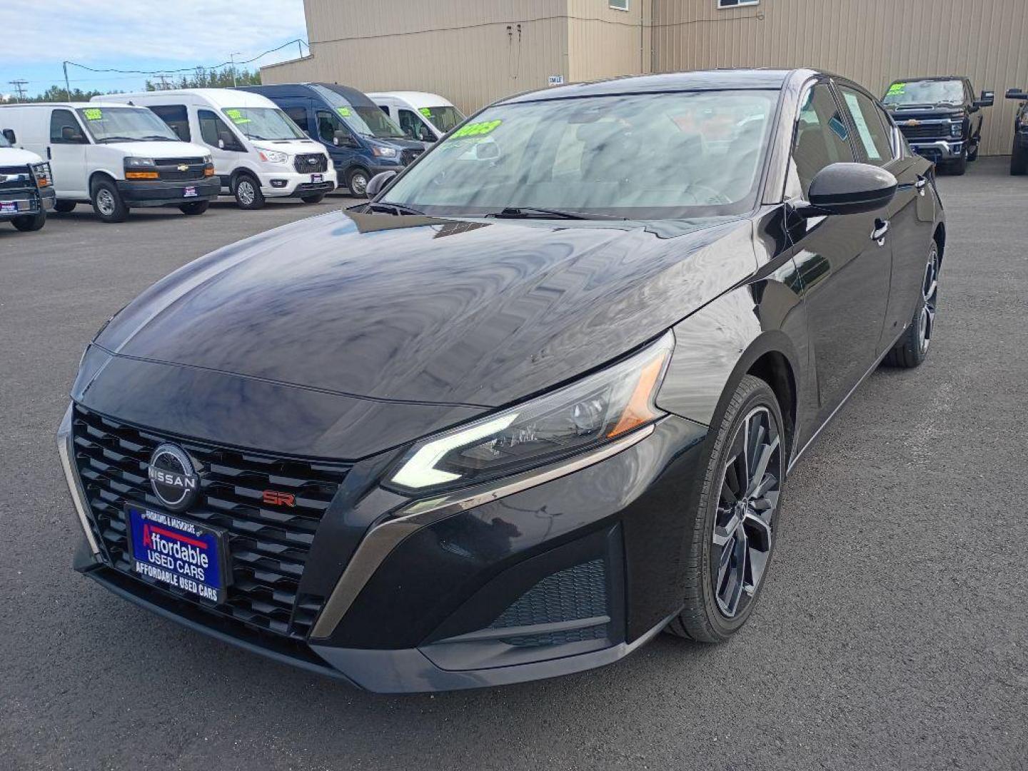 2023 BLACK NISSAN ALTIMA SR (1N4BL4CW7PN) with an 2.5L engine, Automatic transmission, located at 2525 S. Cushman, Fairbanks, AK, 99701, (907) 452-5707, 64.824036, -147.712311 - Photo#1