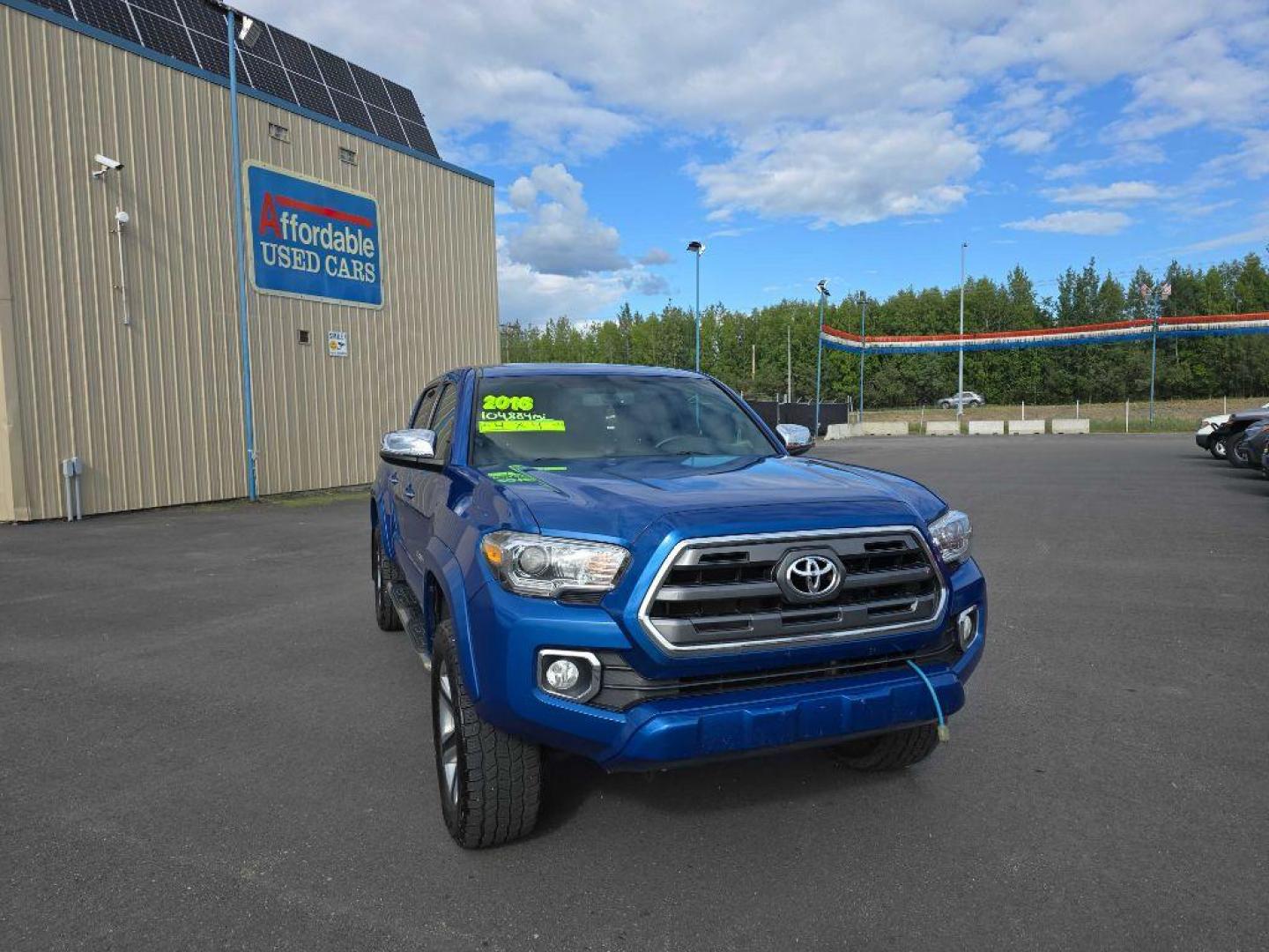 2016 BLUE TOYOTA TACOMA DOUBLE CAB (3TMGZ5AN9GM) with an 3.5L engine, Automatic transmission, located at 2525 S. Cushman, Fairbanks, AK, 99701, (907) 452-5707, 64.824036, -147.712311 - Photo#3