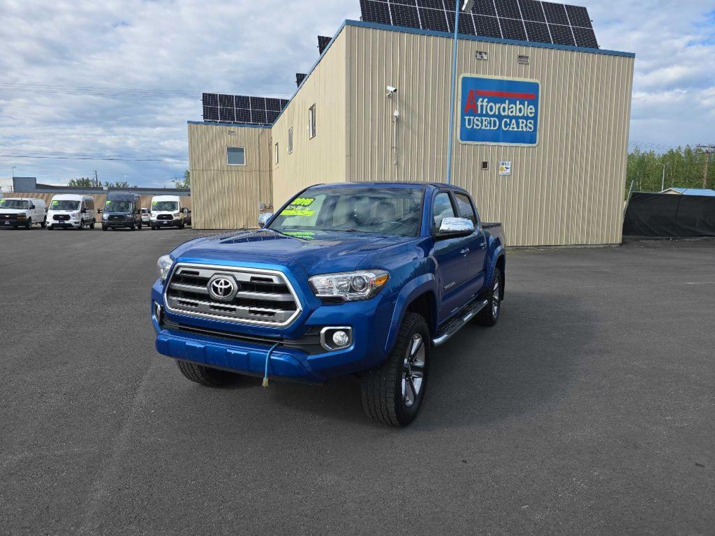 2016 BLUE TOYOTA TACOMA DOUBLE CAB (3TMGZ5AN9GM) with an 3.5L engine, Automatic transmission, located at 2525 S. Cushman, Fairbanks, AK, 99701, (907) 452-5707, 64.824036, -147.712311 - Photo#4