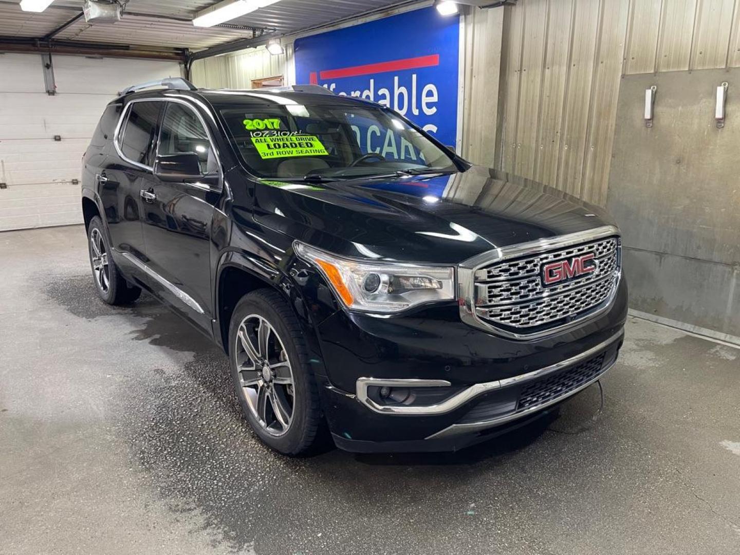 2017 BLACK GMC ACADIA DENALI (1GKKNXLS7HZ) with an 3.6L engine, Automatic transmission, located at 2525 S. Cushman, Fairbanks, AK, 99701, (907) 452-5707, 64.824036, -147.712311 - Photo#0