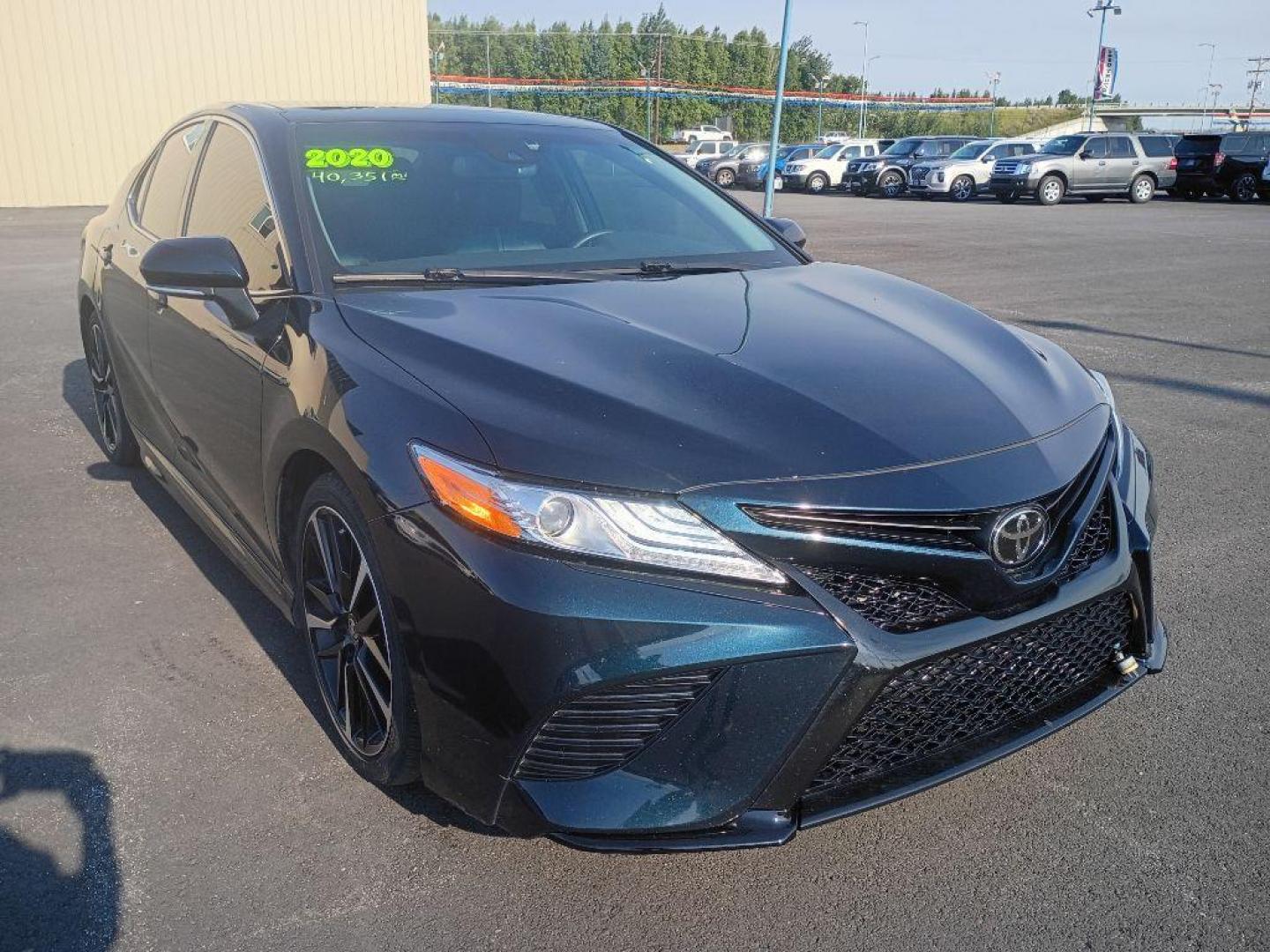 2020 BLUE TOYOTA CAMRY XSE (4T1K61BK2LU) with an 2.5L engine, Automatic transmission, located at 2525 S. Cushman, Fairbanks, AK, 99701, (907) 452-5707, 64.824036, -147.712311 - Photo#2