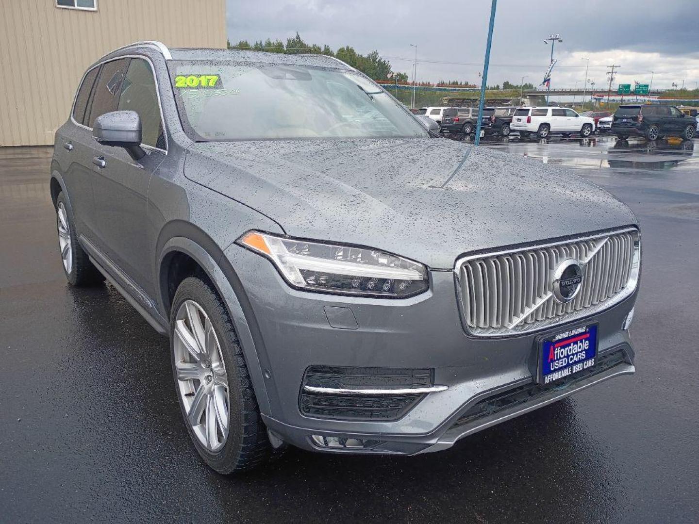 2017 SILVER VOLVO XC90 T6 (YV4A22PL9H1) with an 2.0L engine, Automatic transmission, located at 2525 S. Cushman, Fairbanks, AK, 99701, (907) 452-5707, 64.824036, -147.712311 - Photo#3