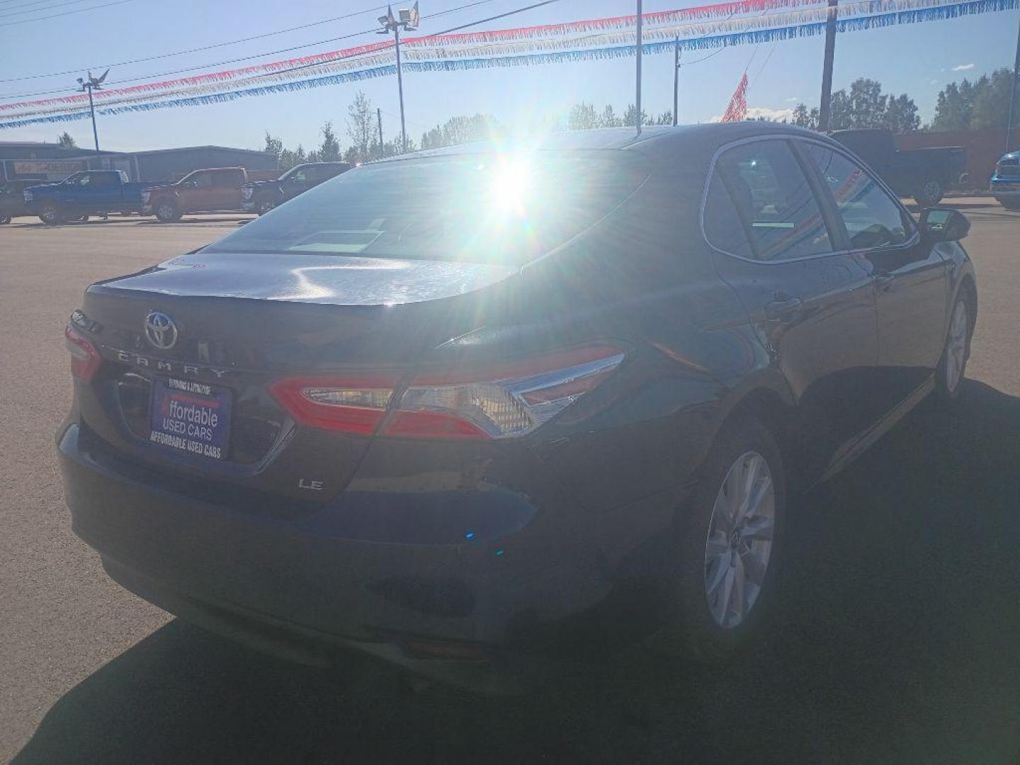 2018 BLUE TOYOTA CAMRY L (4T1B11HK5JU) with an 2.5L engine, Automatic transmission, located at 2525 S. Cushman, Fairbanks, AK, 99701, (907) 452-5707, 64.824036, -147.712311 - Photo#3