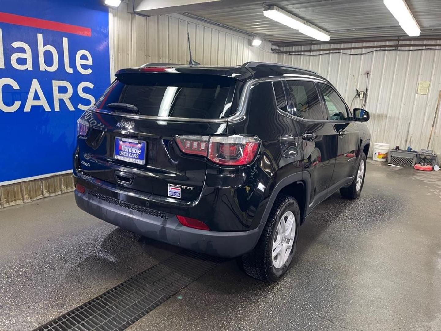 2019 BLACK JEEP COMPASS SPORT (3C4NJDAB8KT) with an 2.4L engine, Automatic transmission, located at 2525 S. Cushman, Fairbanks, AK, 99701, (907) 452-5707, 64.824036, -147.712311 - Photo#2