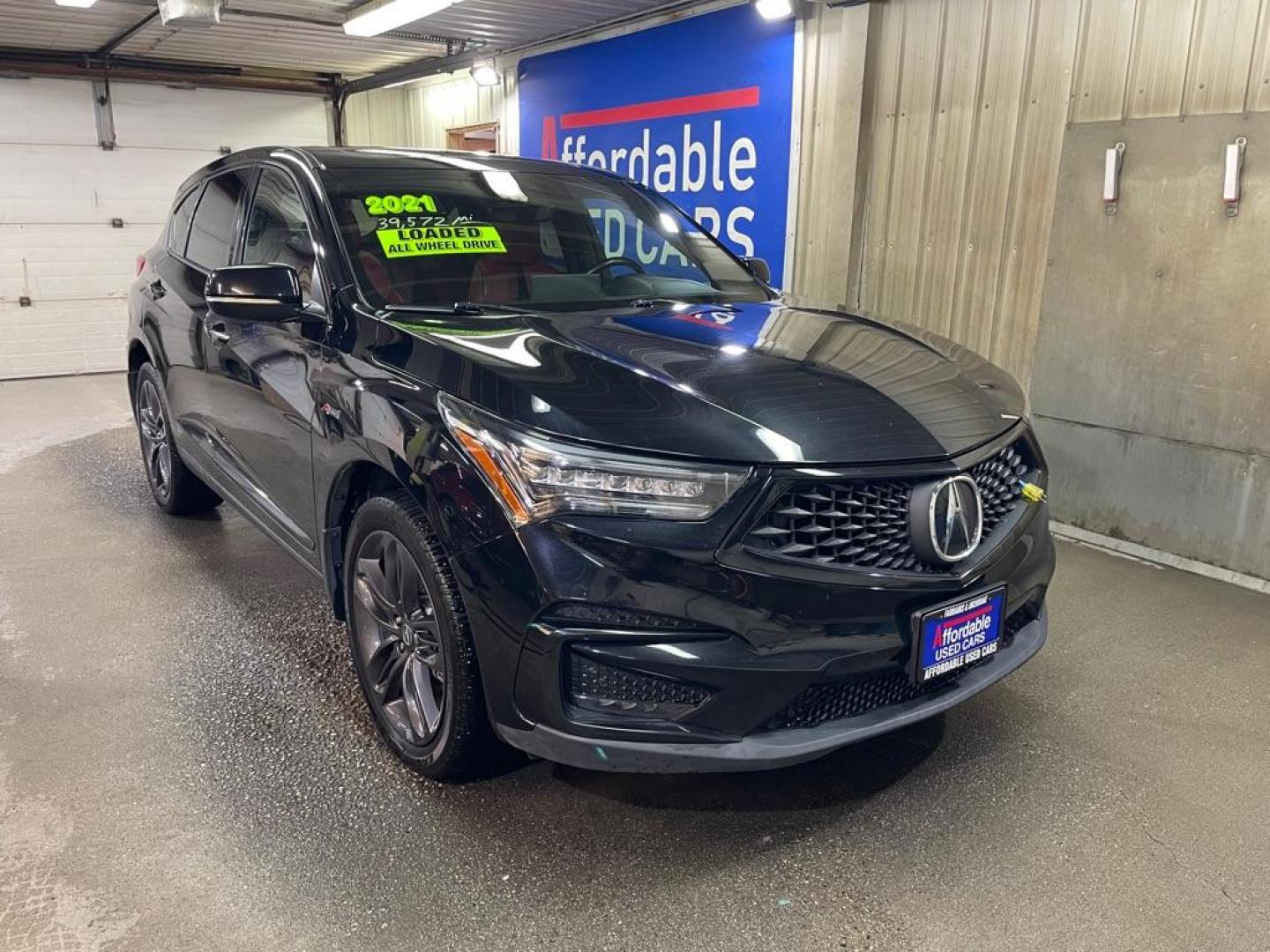 2021 BLACK ACURA RDX A-SPEC (5J8TC2H69ML) with an 2.0L engine, Automatic transmission, located at 2525 S. Cushman, Fairbanks, AK, 99701, (907) 452-5707, 64.824036, -147.712311 - Photo#0