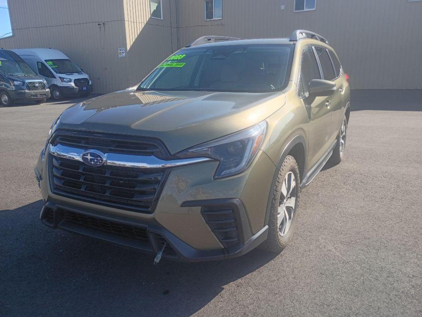 2023 GREEN SUBARU ASCENT PREMIUM (4S4WMACD1P3) with an 2.4L engine, Automatic transmission, located at 2525 S. Cushman, Fairbanks, AK, 99701, (907) 452-5707, 64.824036, -147.712311 - Photo#0