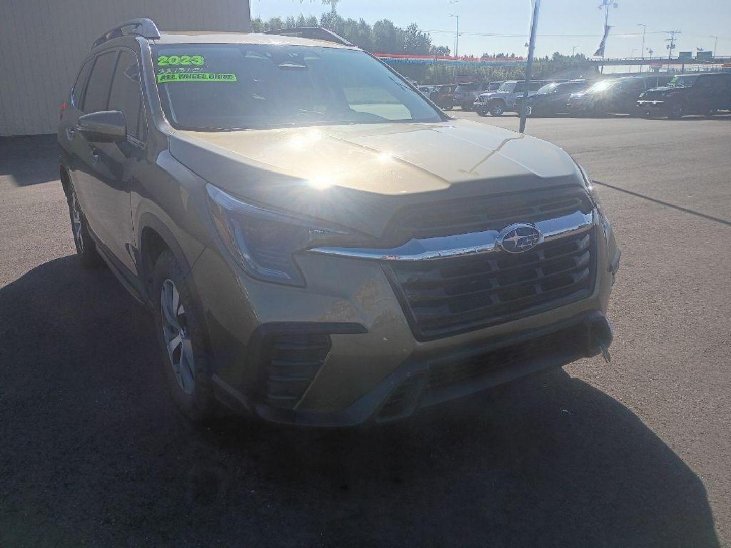 2023 GREEN SUBARU ASCENT PREMIUM (4S4WMACD1P3) with an 2.4L engine, Automatic transmission, located at 2525 S. Cushman, Fairbanks, AK, 99701, (907) 452-5707, 64.824036, -147.712311 - Photo#1