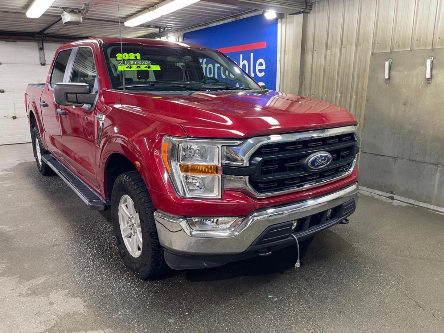 2021 RED FORD F150 SUPERCREW (1FTFW1E55MF) with an 5.0L engine, Automatic transmission, located at 2525 S. Cushman, Fairbanks, AK, 99701, (907) 452-5707, 64.824036, -147.712311 - Photo#0