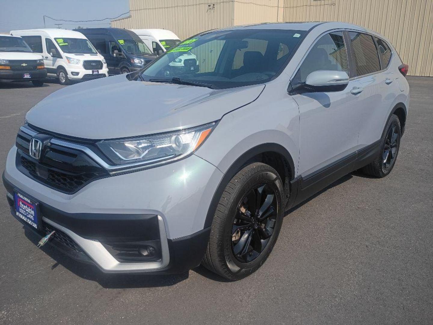 2021 GREY HONDA CR-V EX (2HKRW2H52MH) with an 1.5L engine, Continuously Variable transmission, located at 2525 S. Cushman, Fairbanks, AK, 99701, (907) 452-5707, 64.824036, -147.712311 - Photo#1