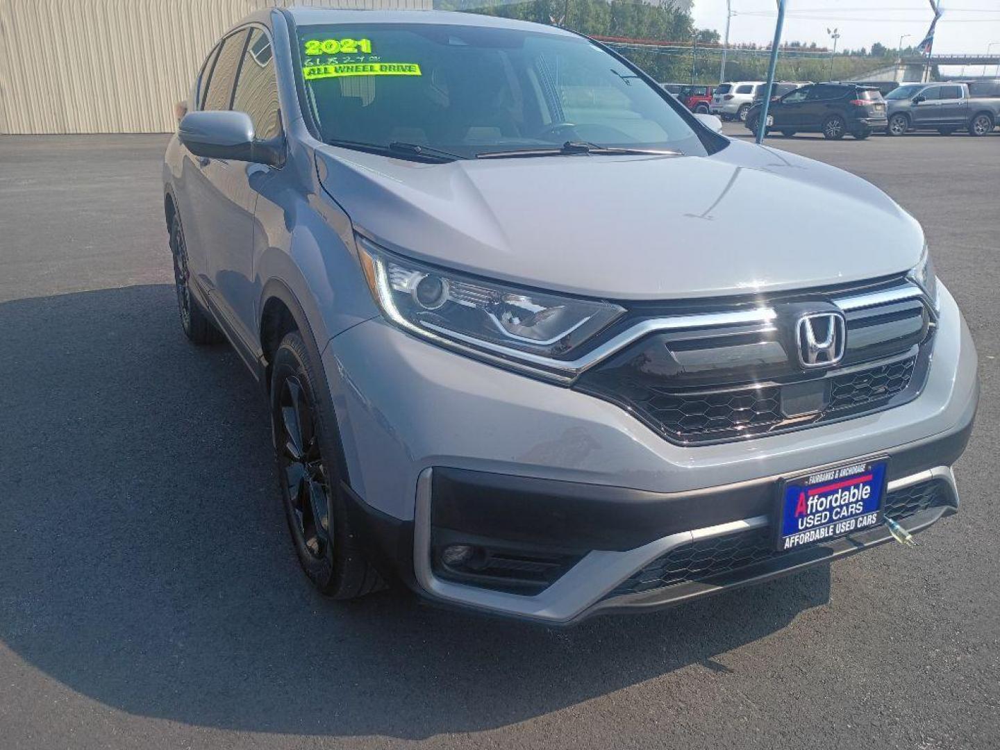 2021 GREY HONDA CR-V EX (2HKRW2H52MH) with an 1.5L engine, Continuously Variable transmission, located at 2525 S. Cushman, Fairbanks, AK, 99701, (907) 452-5707, 64.824036, -147.712311 - Photo#0