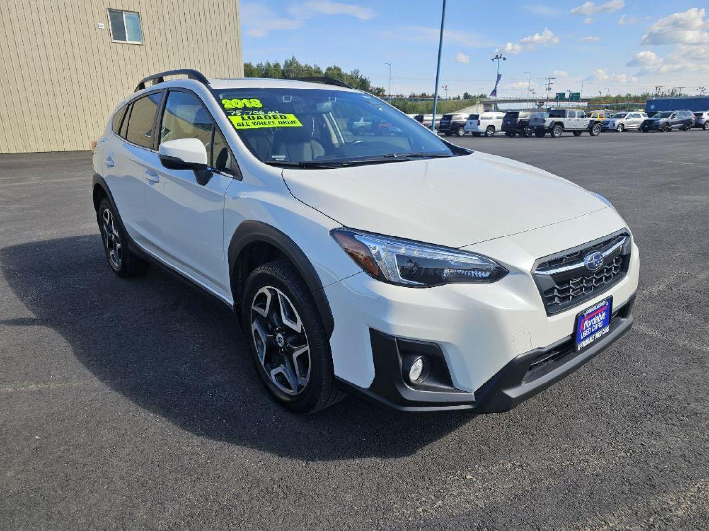 2018 WHITE SUBARU CROSSTREK LIMITED (JF2GTAMC3J8) with an 2.0L engine, Continuously Variable transmission, located at 2525 S. Cushman, Fairbanks, AK, 99701, (907) 452-5707, 64.824036, -147.712311 - Photo#0