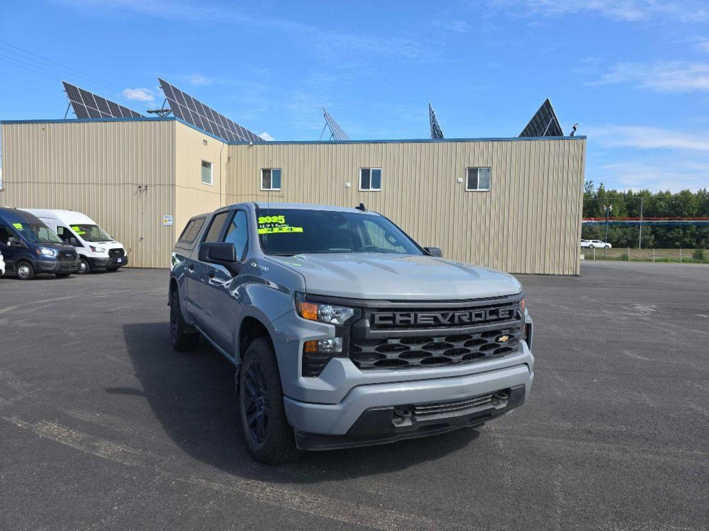 2025 GRAY CHEVROLET SILVERADO 1500 CUSTOM (1GCPKBEK4SZ) with an 2.7L engine, Automatic transmission, located at 2525 S. Cushman, Fairbanks, AK, 99701, (907) 452-5707, 64.824036, -147.712311 - Photo#0
