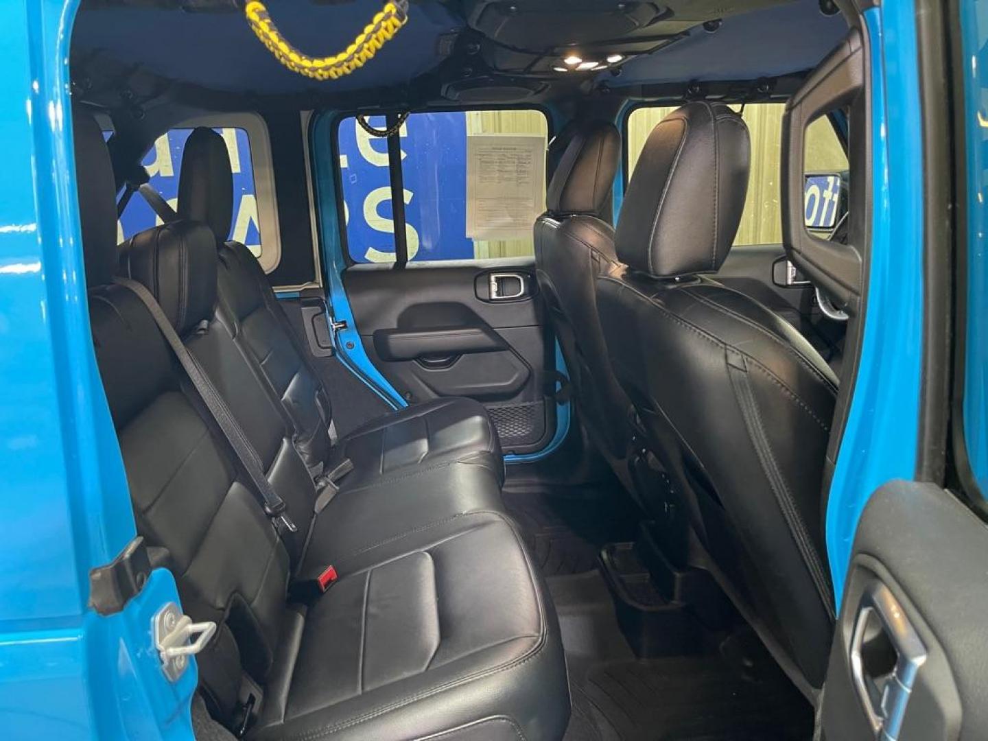 2021 BLUE JEEP WRANGLER UNLIMI SAHARA (1C4HJXEN8MW) with an 2.0L engine, Automatic transmission, located at 2525 S. Cushman, Fairbanks, AK, 99701, (907) 452-5707, 64.824036, -147.712311 - Photo#4