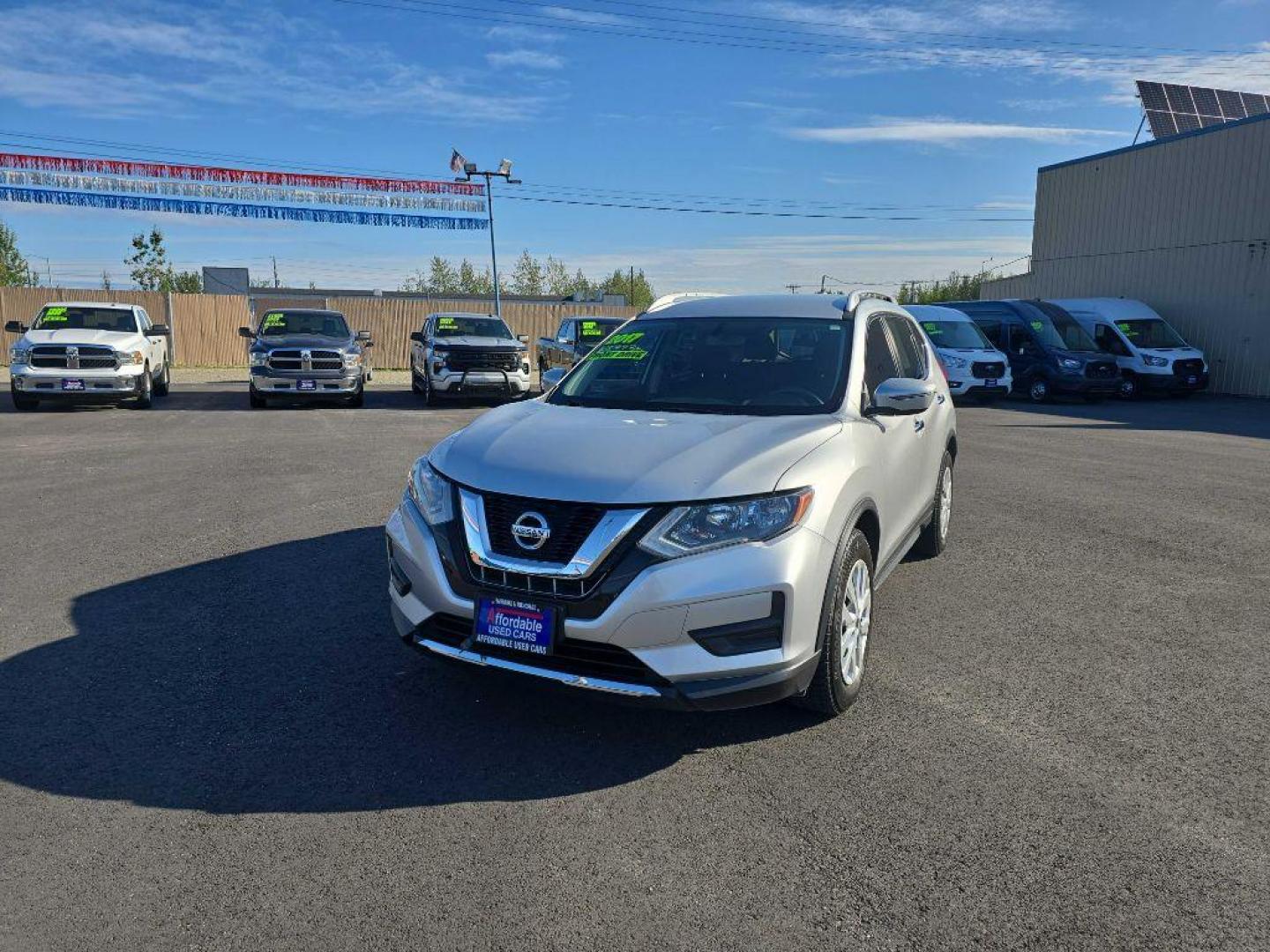 2017 SILVER NISSAN ROGUE S (JN8AT2MT6HW) with an 2.5L engine, Continuously Variable transmission, located at 2525 S. Cushman, Fairbanks, AK, 99701, (907) 452-5707, 64.824036, -147.712311 - Photo#0