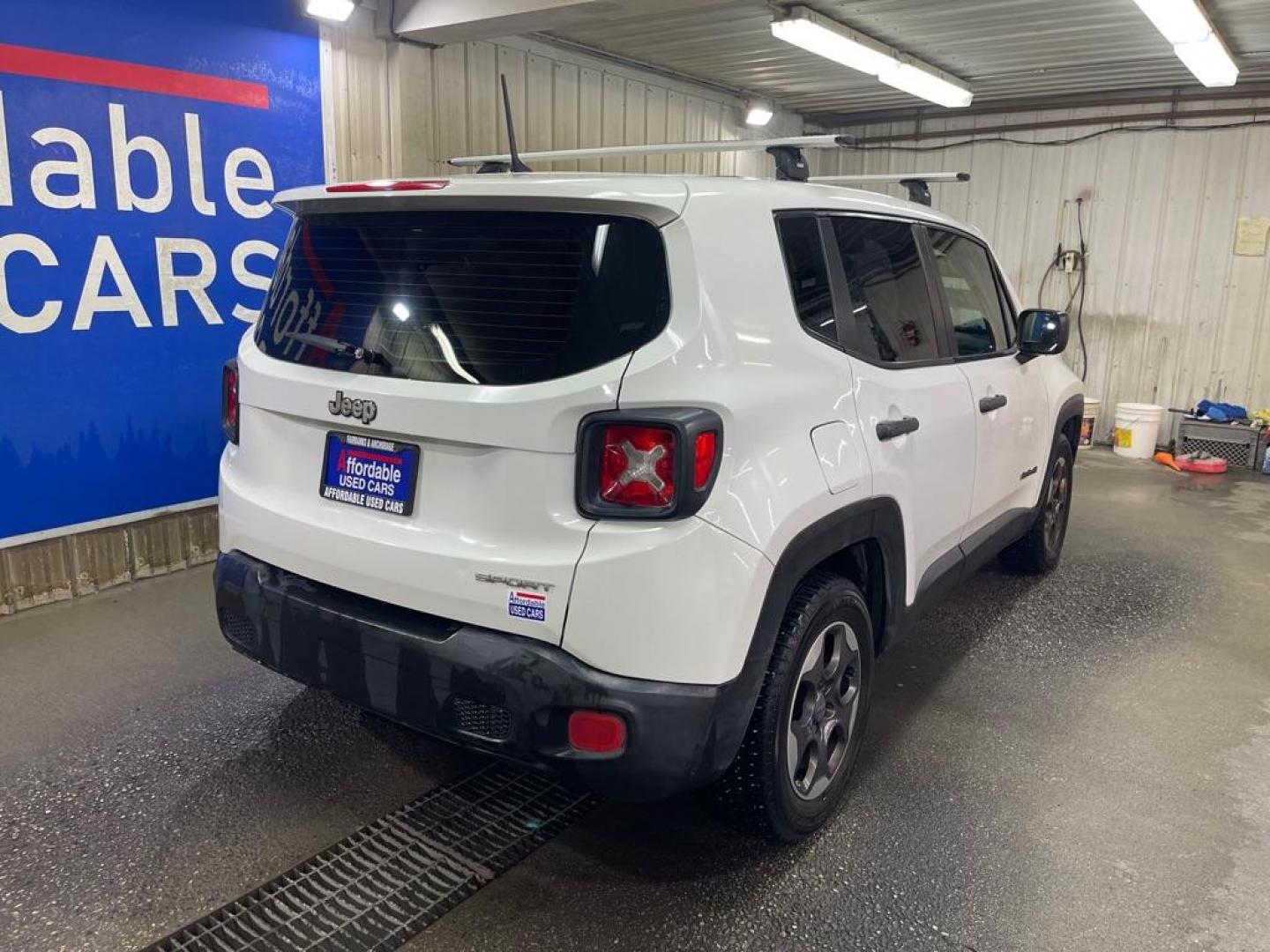 2015 WHITE JEEP RENEGADE SPORT (ZACCJAAT2FP) with an 2.4L engine, Automatic transmission, located at 2525 S. Cushman, Fairbanks, AK, 99701, (907) 452-5707, 64.824036, -147.712311 - Photo#2