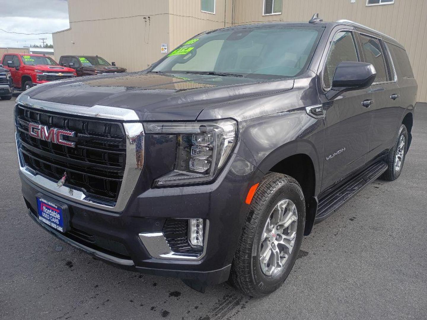 2023 BLUE GMC YUKON XL 1500 SLE (1GKS2FKD4PR) with an 5.3L engine, Automatic transmission, located at 2525 S. Cushman, Fairbanks, AK, 99701, (907) 452-5707, 64.824036, -147.712311 - Photo#1