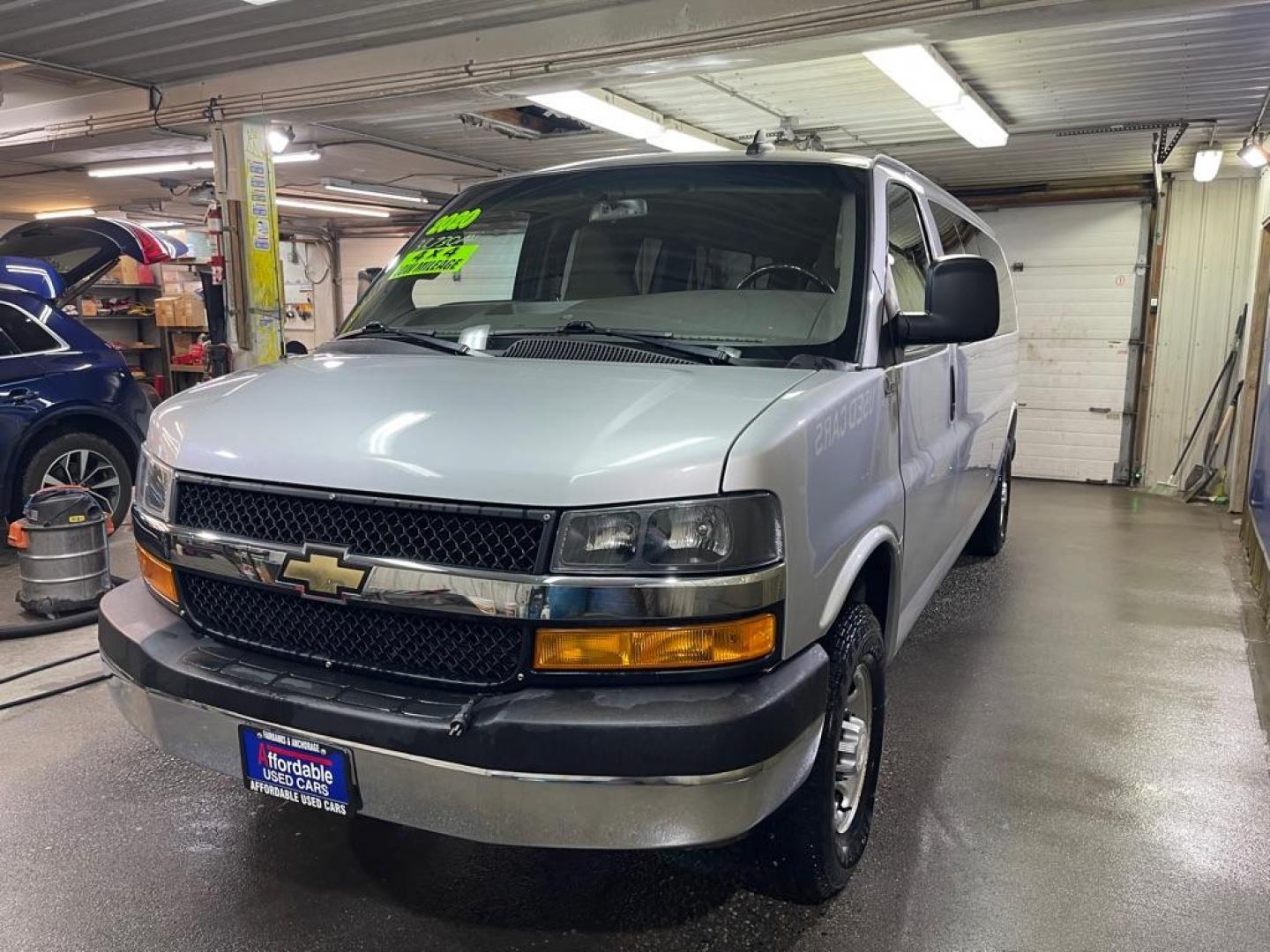 2020 SILVER CHEVROLET EXPRESS G3500 LS QUIG. 4X4 (1GAZGNFG6L1) with an 6.0L engine, Automatic transmission, located at 2525 S. Cushman, Fairbanks, AK, 99701, (907) 452-5707, 64.824036, -147.712311 - Photo#1