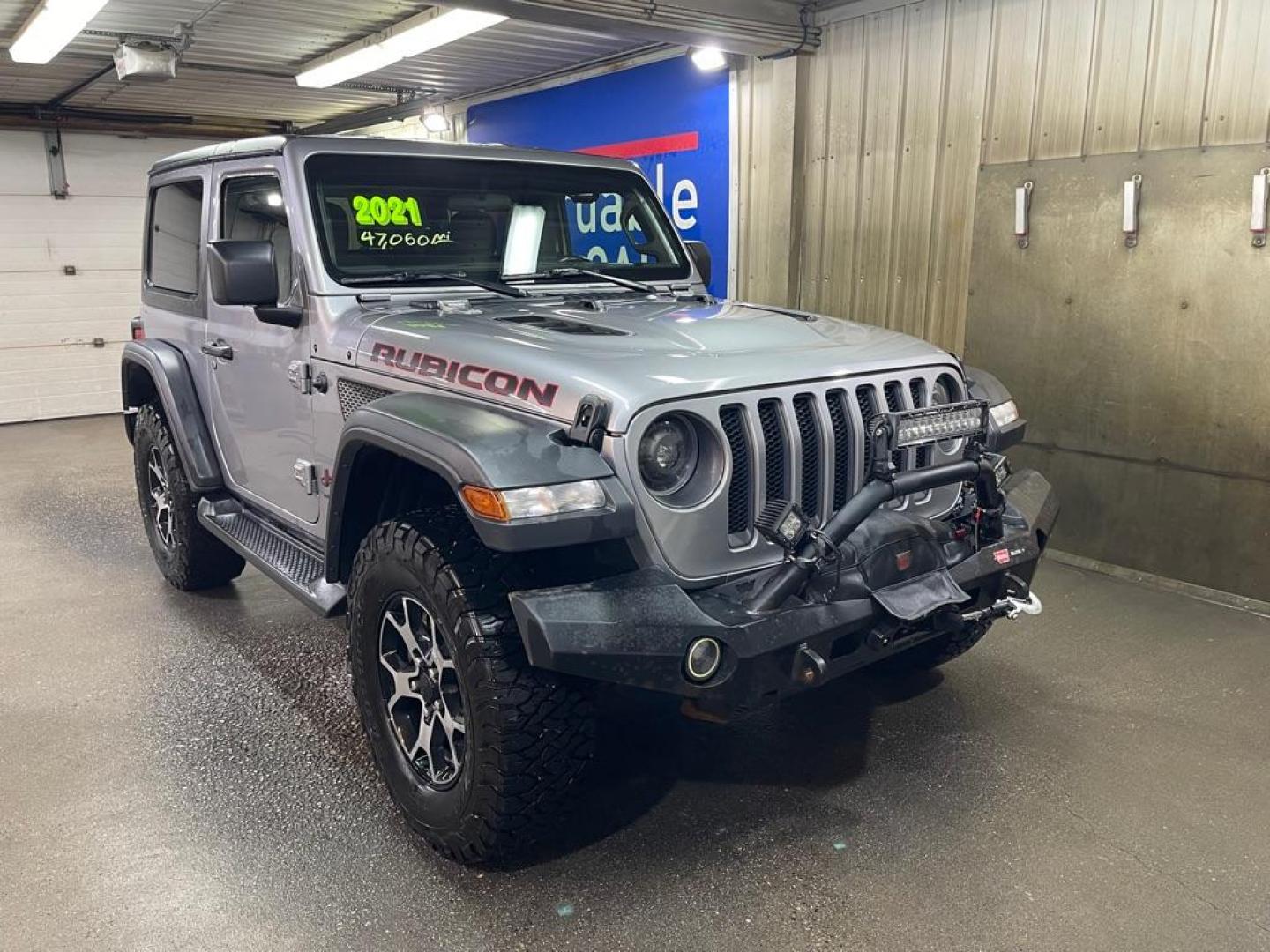 2021 SILVER JEEP WRANGLER RUBICON (1C4HJXCN1MW) with an 2.0L engine, Automatic transmission, located at 2525 S. Cushman, Fairbanks, AK, 99701, (907) 452-5707, 64.824036, -147.712311 - Photo#0