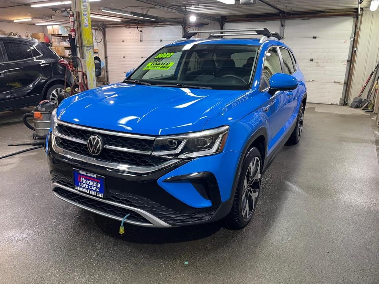 2022 BLUE VOLKSWAGEN TAOS SEL (3VV2X7B26NM) with an 1.5L engine, Automatic transmission, located at 2525 S. Cushman, Fairbanks, AK, 99701, (907) 452-5707, 64.824036, -147.712311 - Photo#1