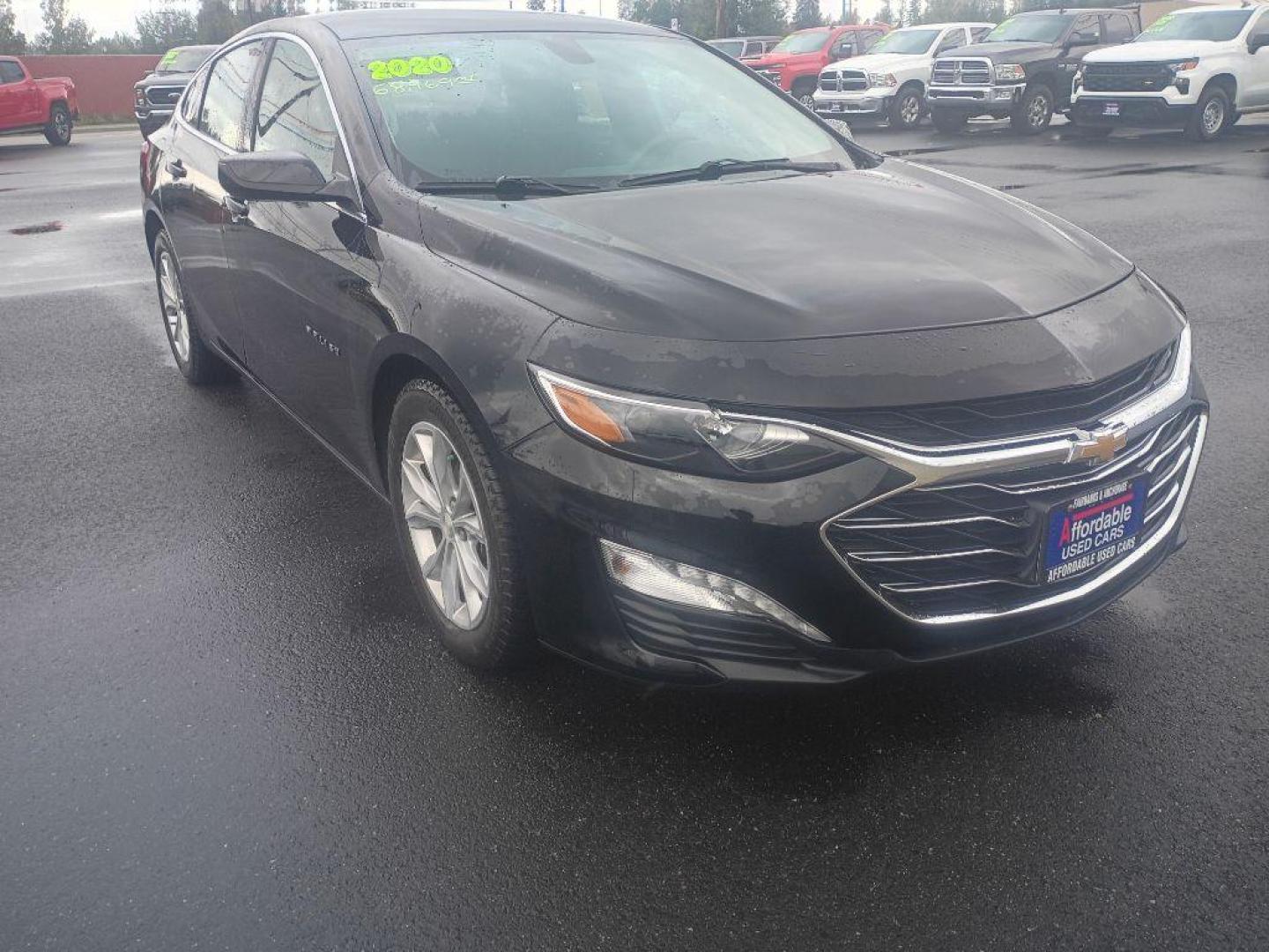 2020 BLACK CHEVROLET MALIBU LT (1G1ZD5ST2LF) with an 1.5L engine, Continuously Variable transmission, located at 2525 S. Cushman, Fairbanks, AK, 99701, (907) 452-5707, 64.824036, -147.712311 - Photo#0