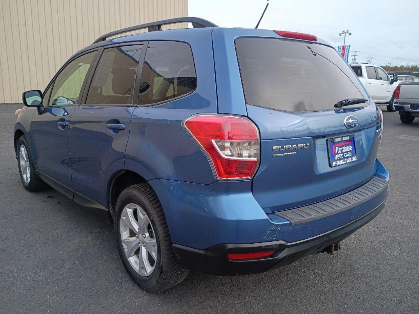 2015 BLUE SUBARU FORESTER 2.5I PREMIUM (JF2SJADC8FH) with an 2.5L engine, Automatic transmission, located at 2525 S. Cushman, Fairbanks, AK, 99701, (907) 452-5707, 64.824036, -147.712311 - Photo#3