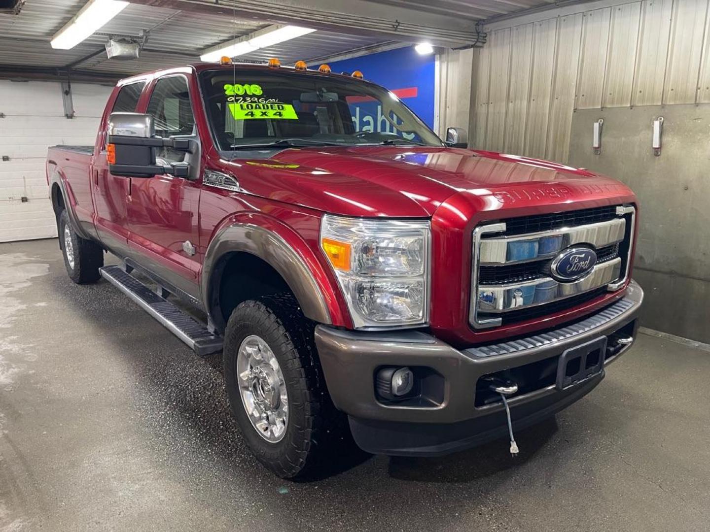 2016 RED FORD F350 SUPER DUTY (1FT8W3B68GE) with an 6.2L engine, Automatic transmission, located at 2525 S. Cushman, Fairbanks, AK, 99701, (907) 452-5707, 64.824036, -147.712311 - Photo#0